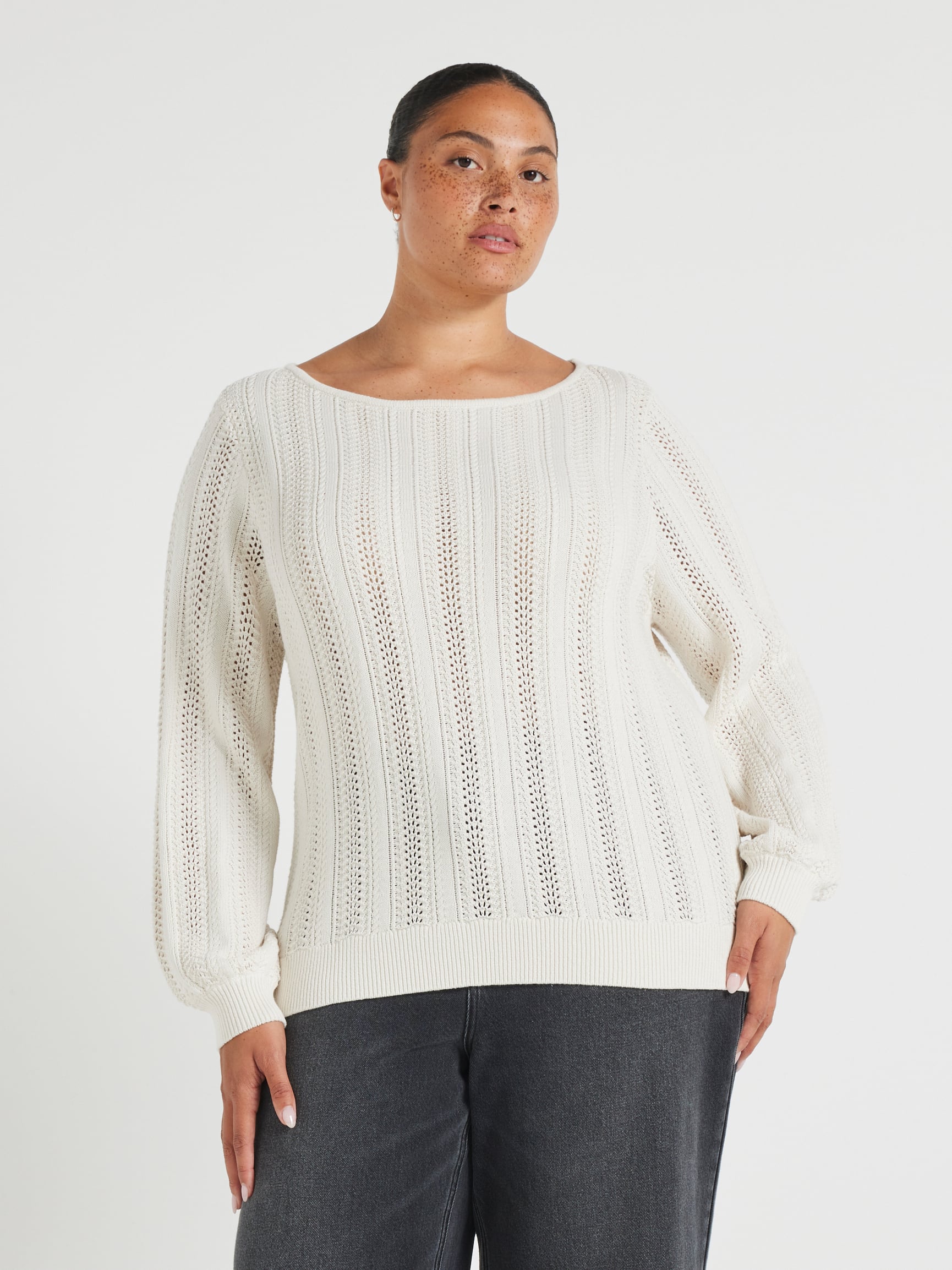 Curve Miranda Pointelle Pullover