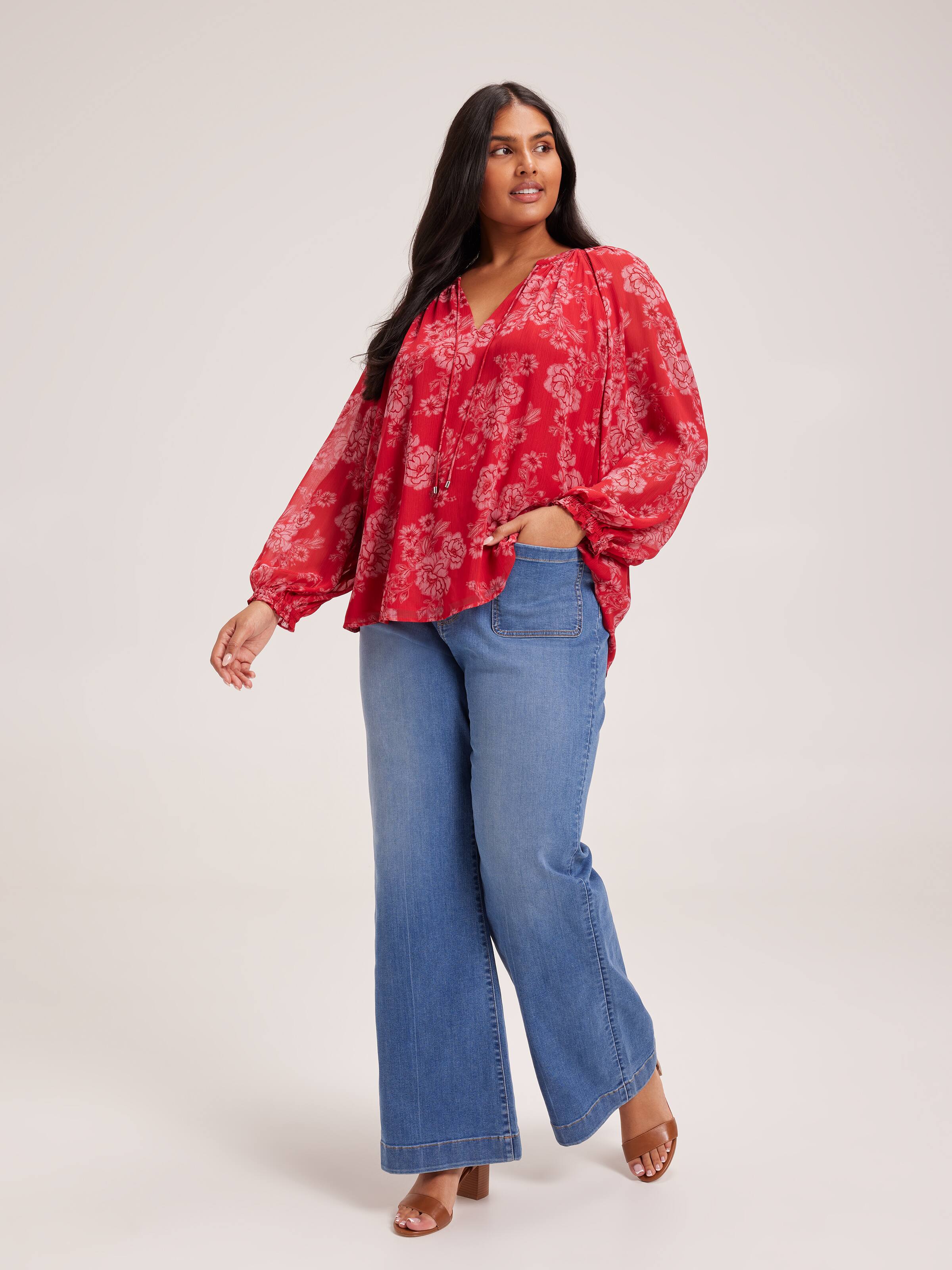 Curve Rosie Floaty Blouse