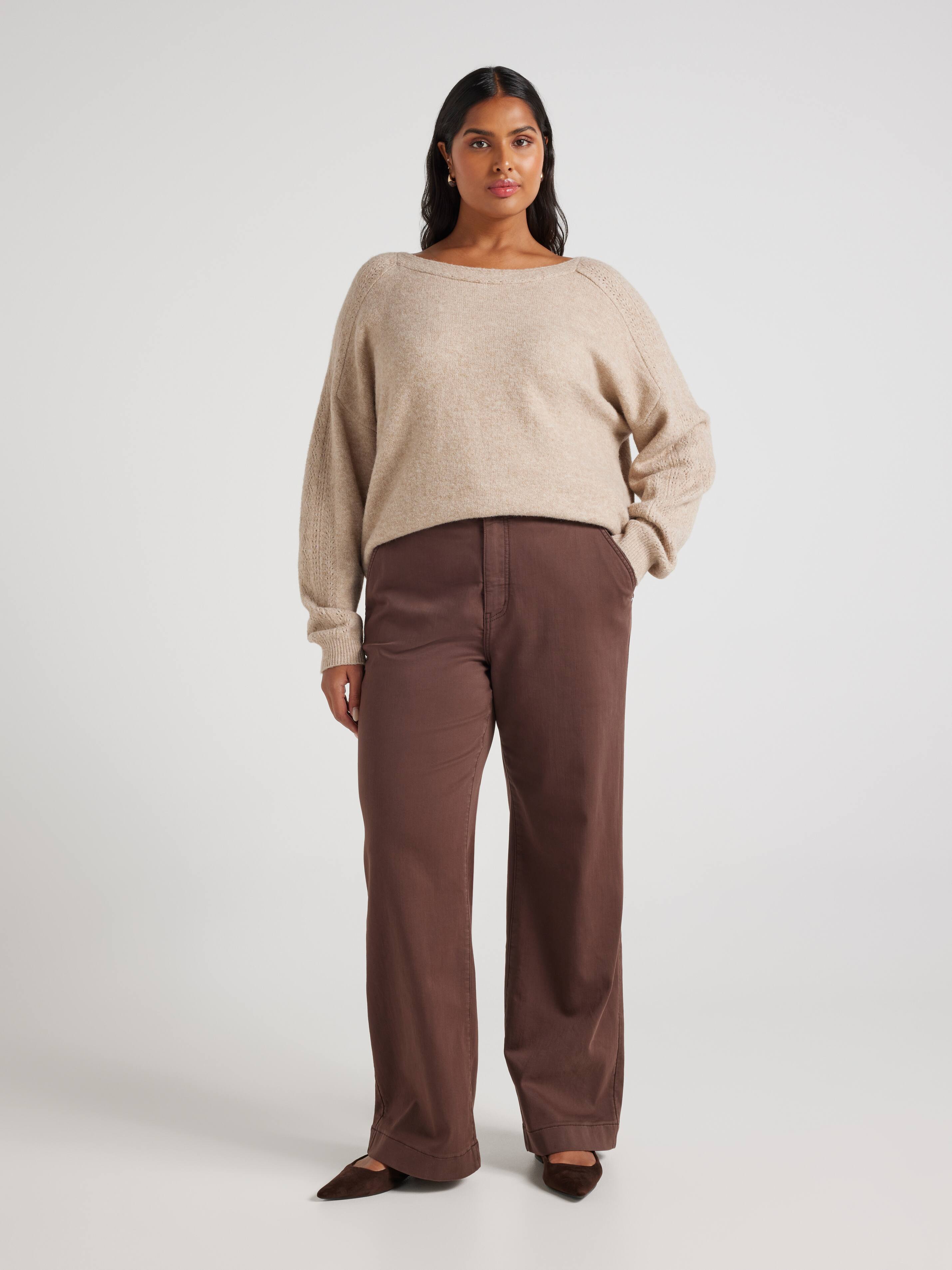 Curve Dana Lace Boat Neck Pullover