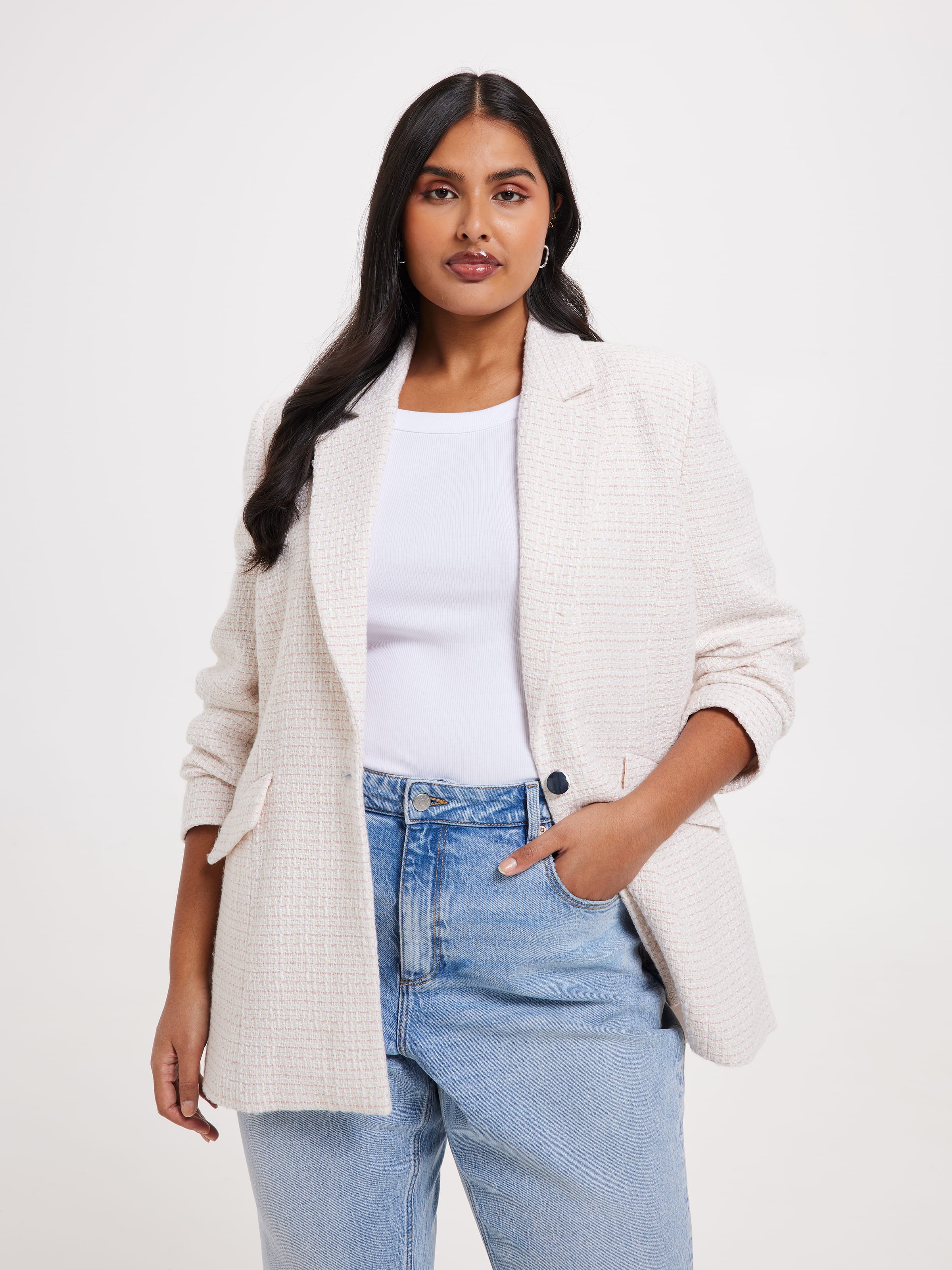 Curve Amber Boucle Blazer