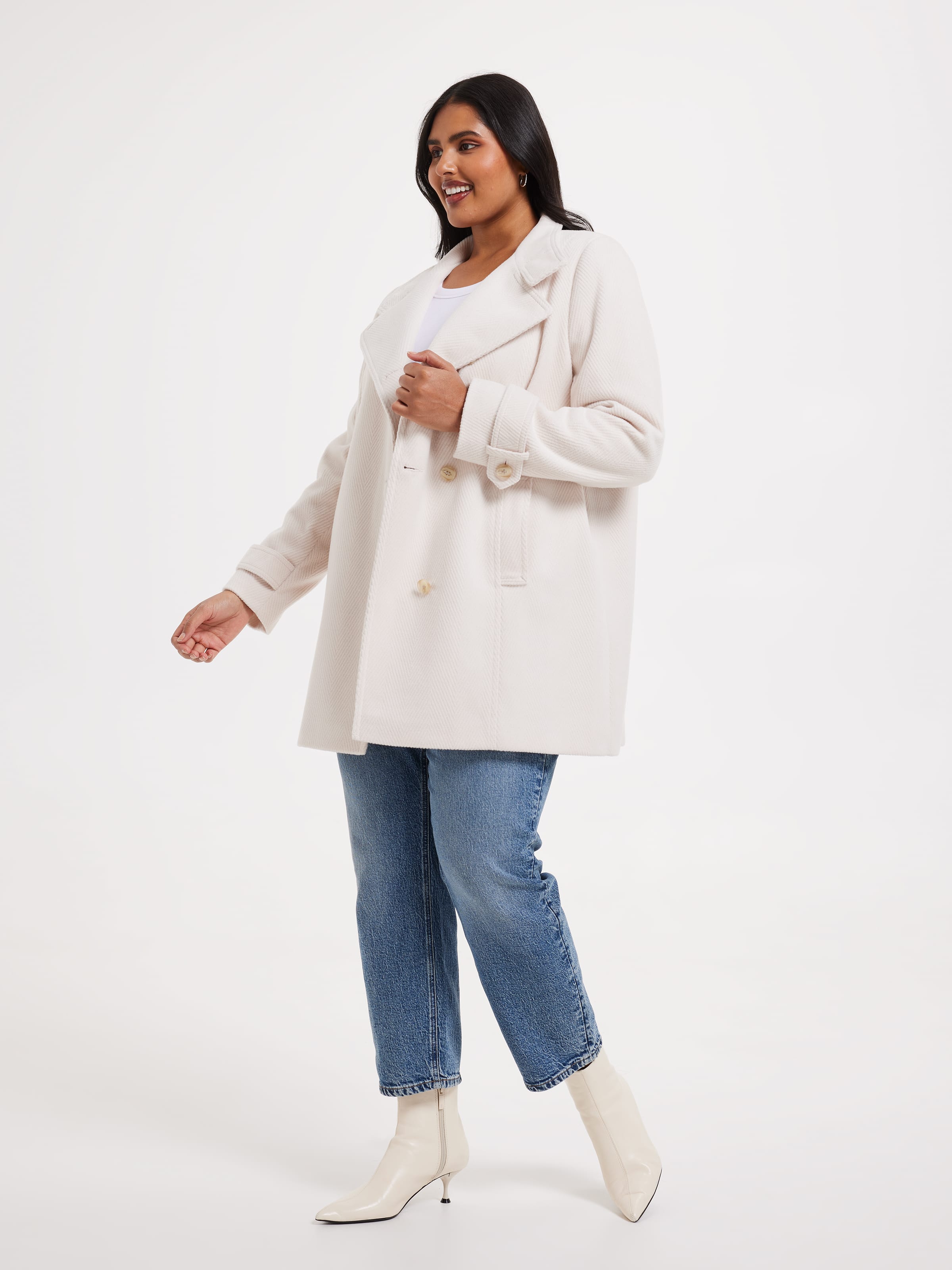 Curve Ruby Twill Coat