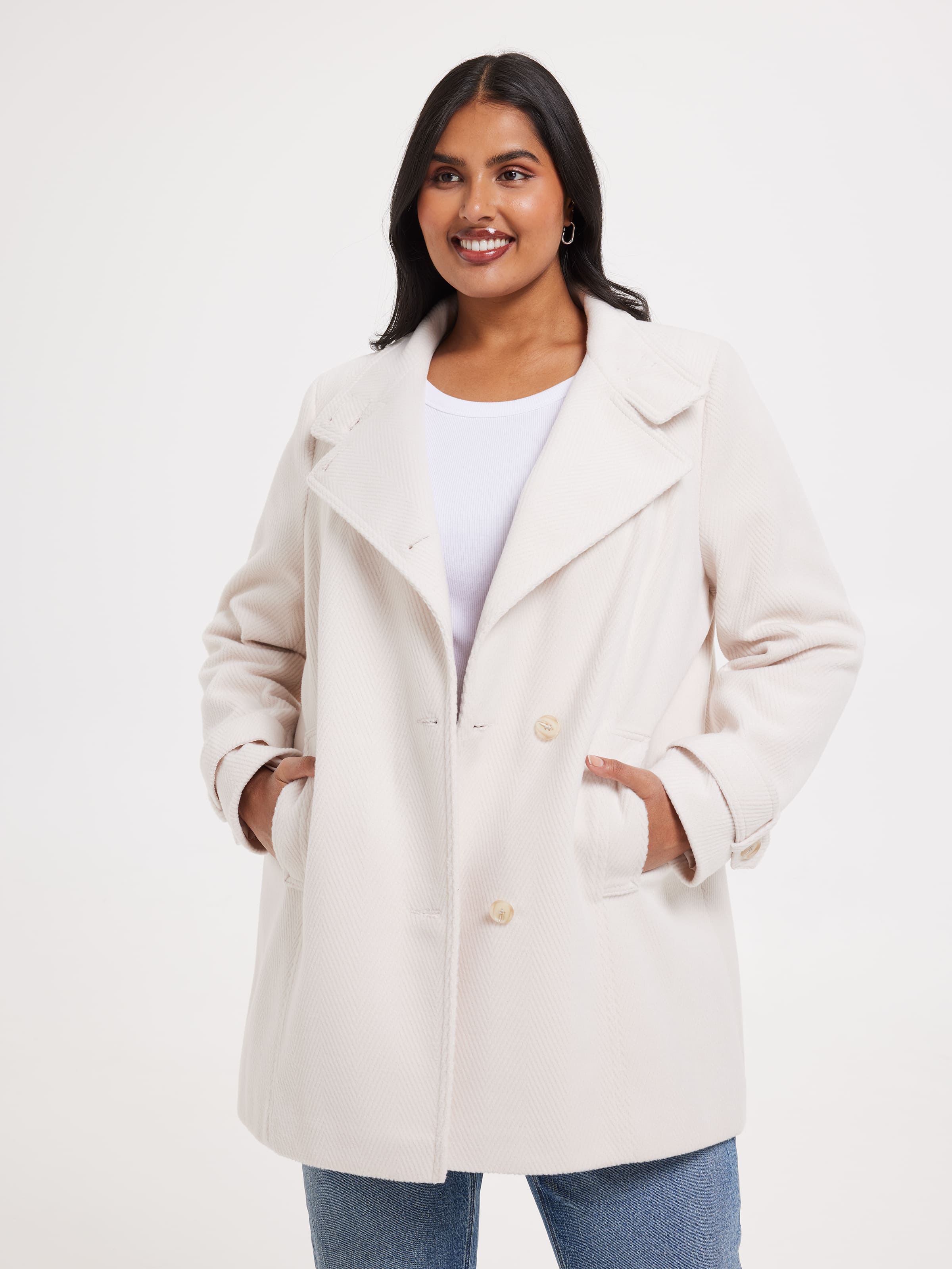 Curve Ruby Twill Coat