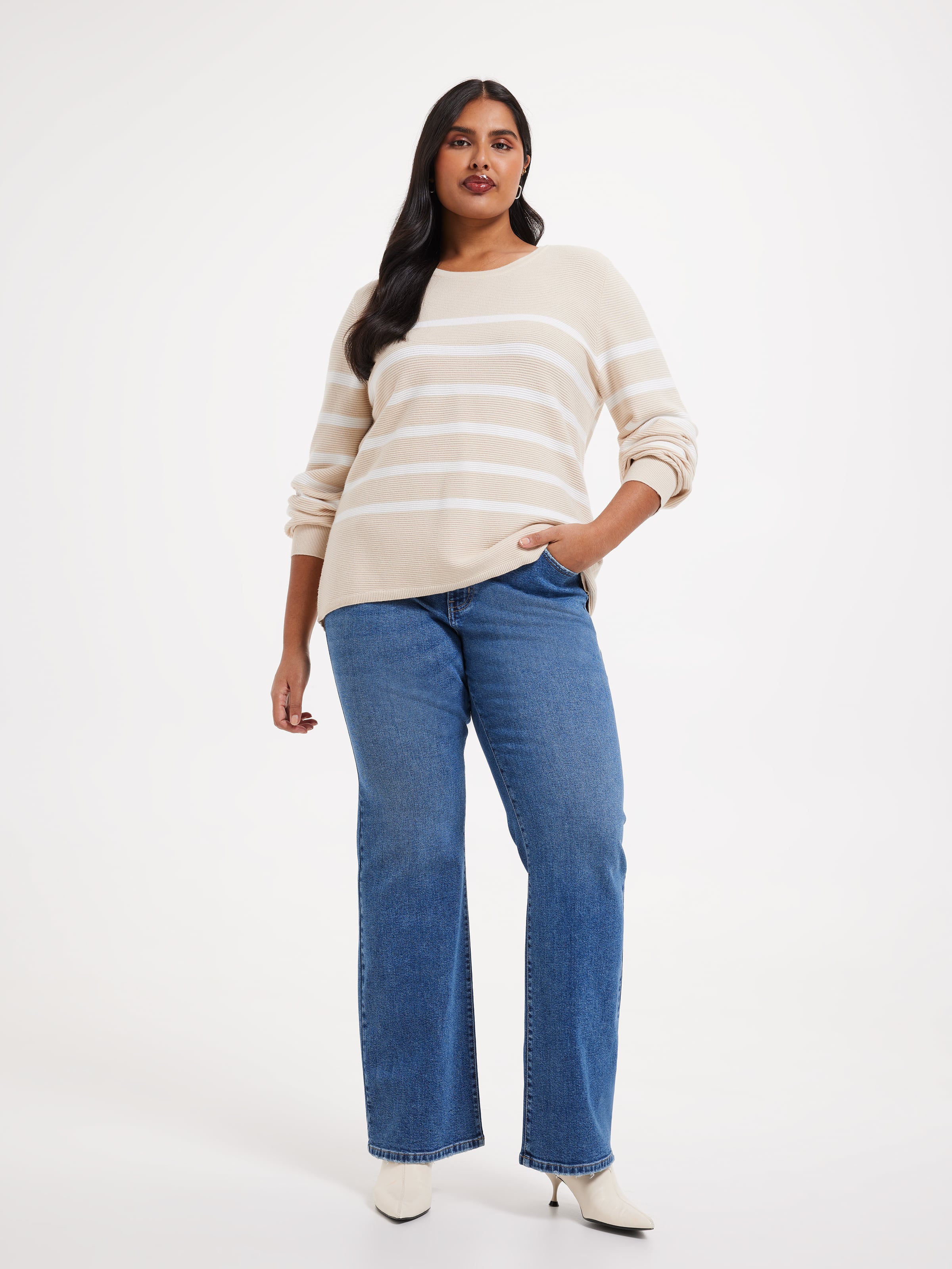 Curve Elle Crew Ottoman Pullover