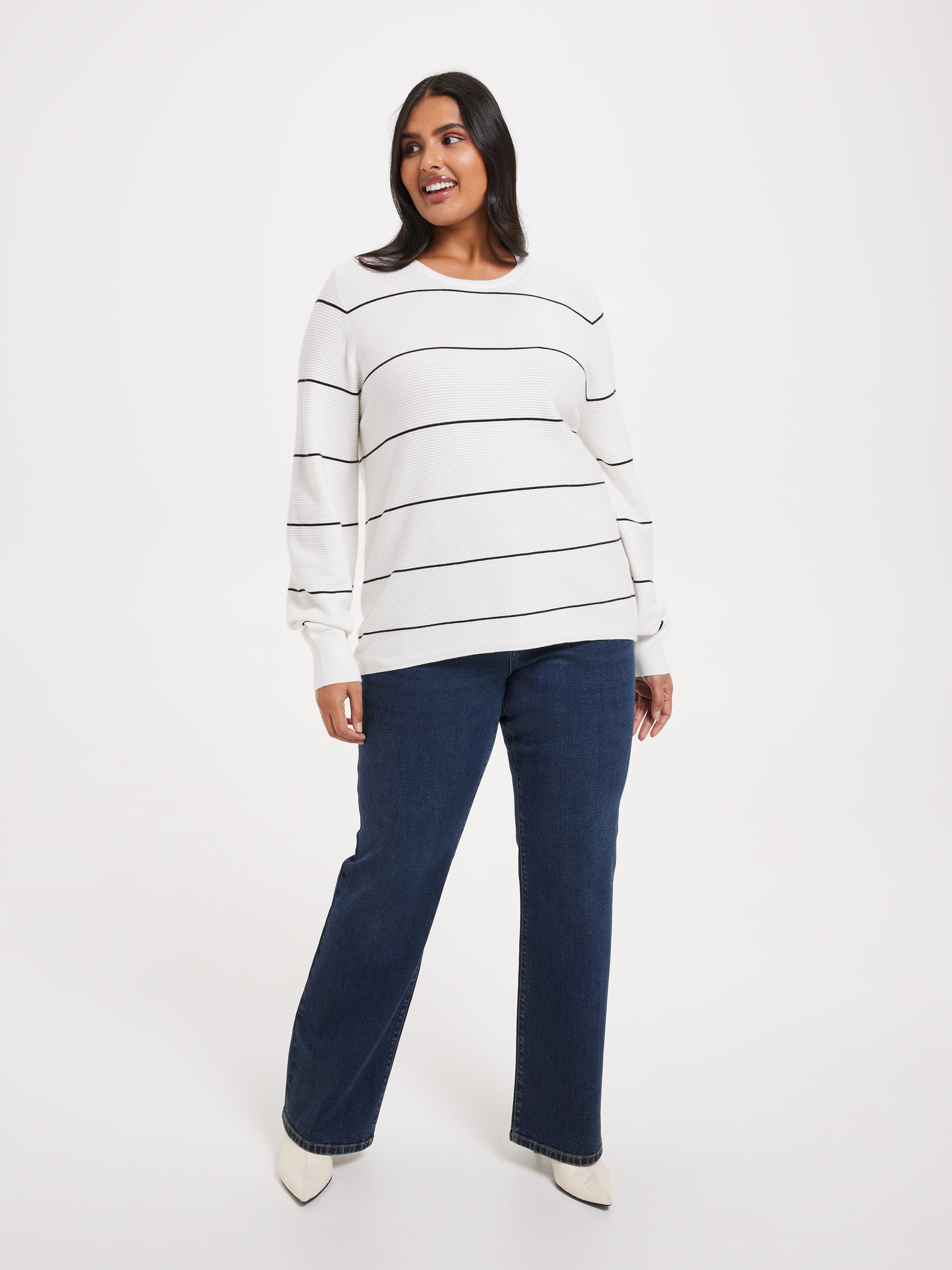 Curve Elle Crew Ottoman Pullover