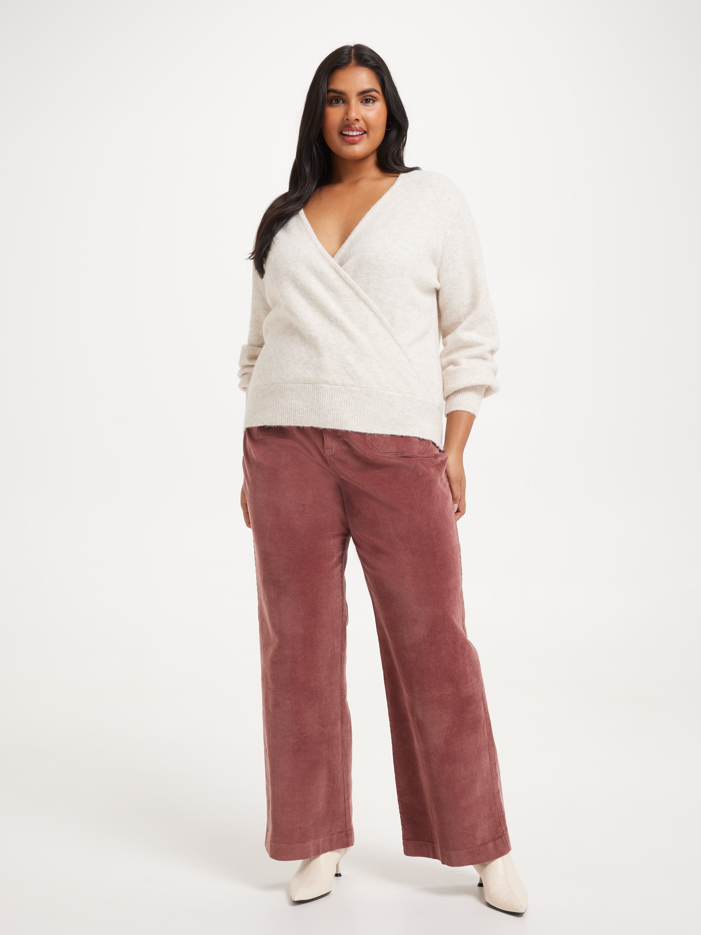 Curve Serera Wrap Fashion Pullover