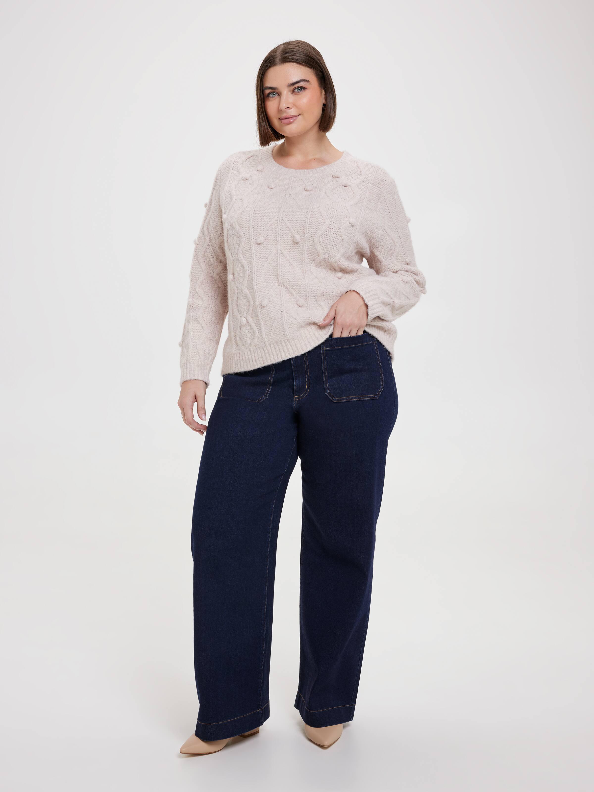 Curve Thea Cable Detail Pullover