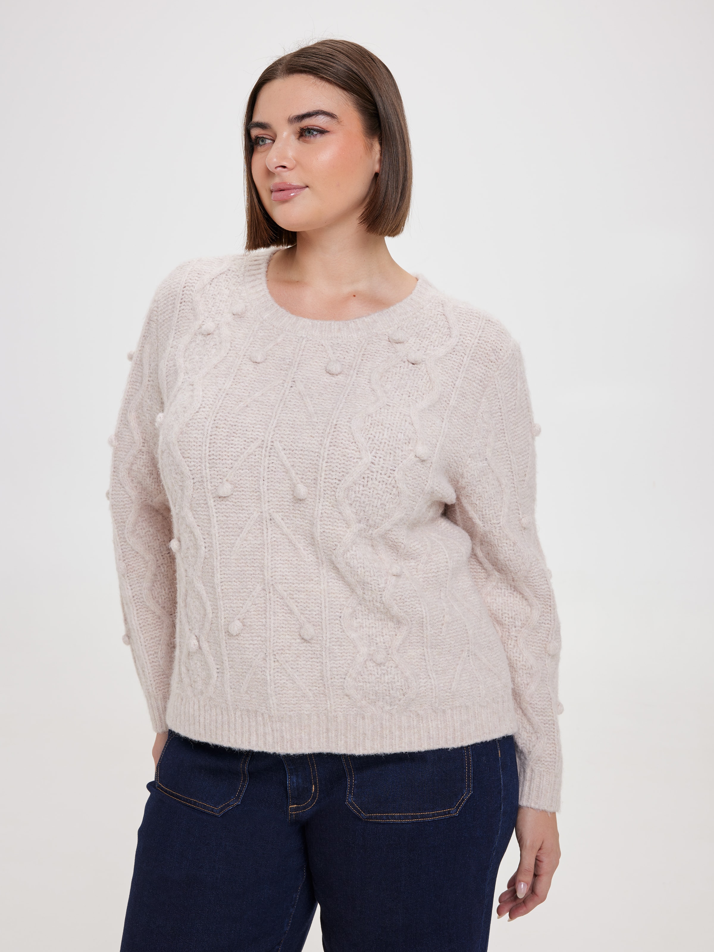 Curve Thea Cable Detail Pullover