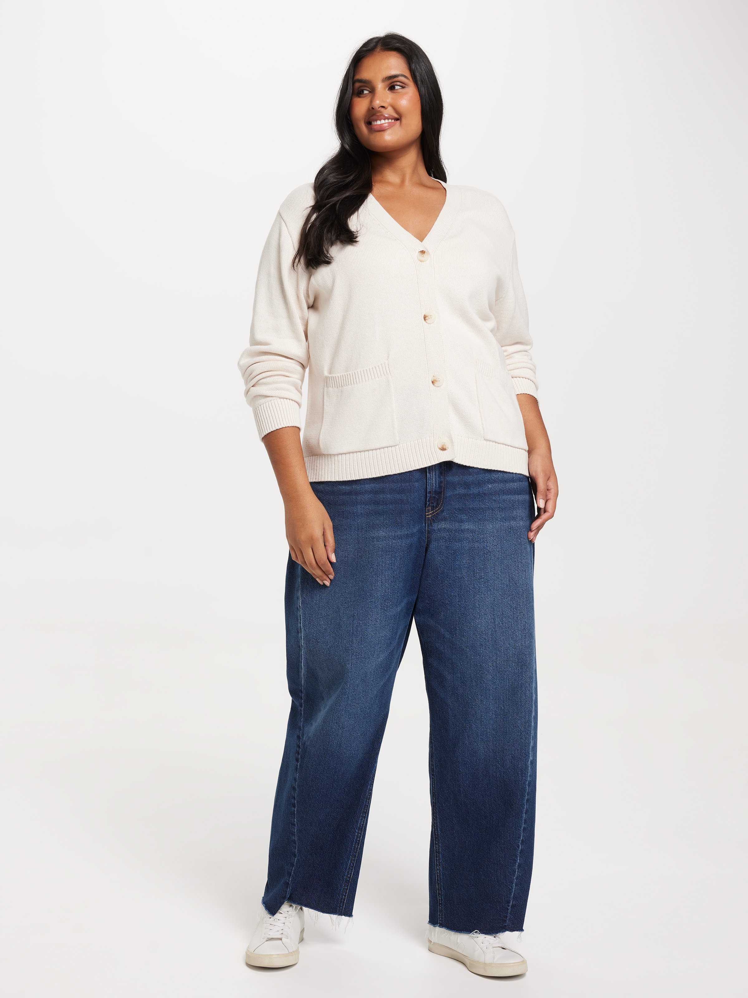 Curve Gia Cotton Cropped Cardi