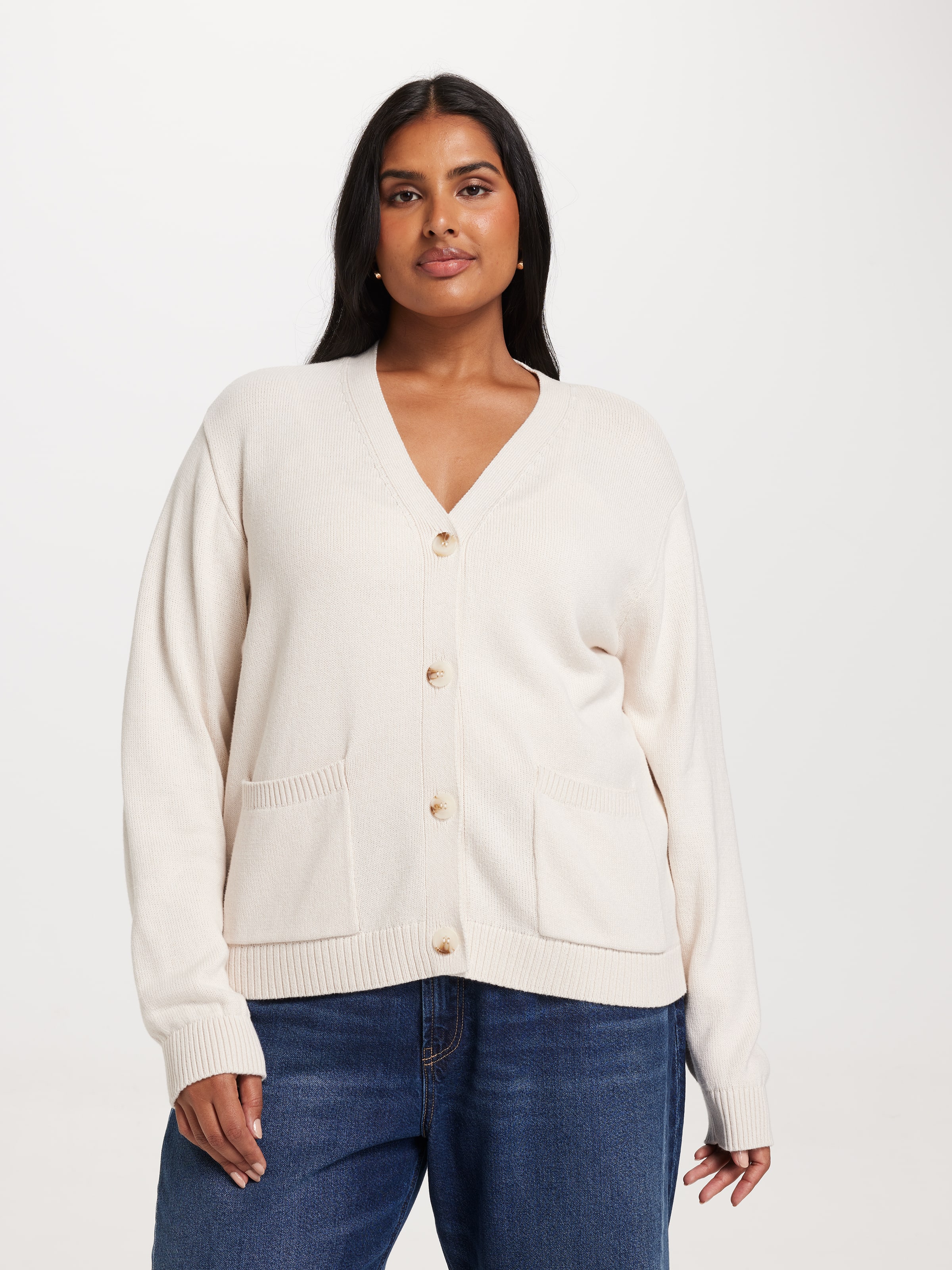 Curve Gia Cotton Cropped Cardi