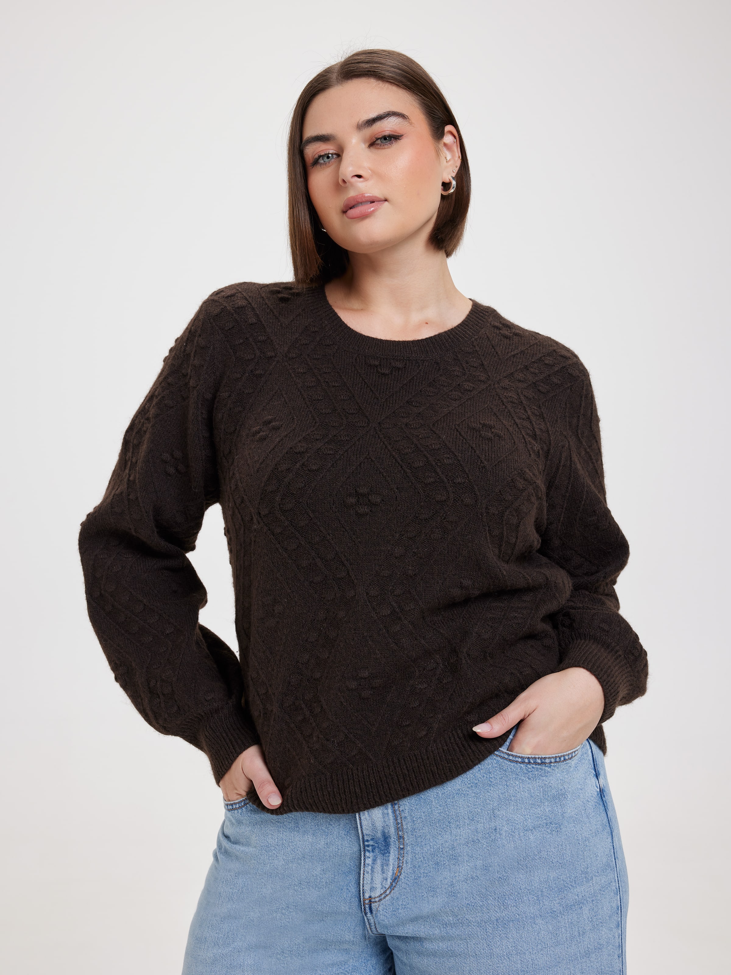 Curve Tia Diamond Detail Pullover