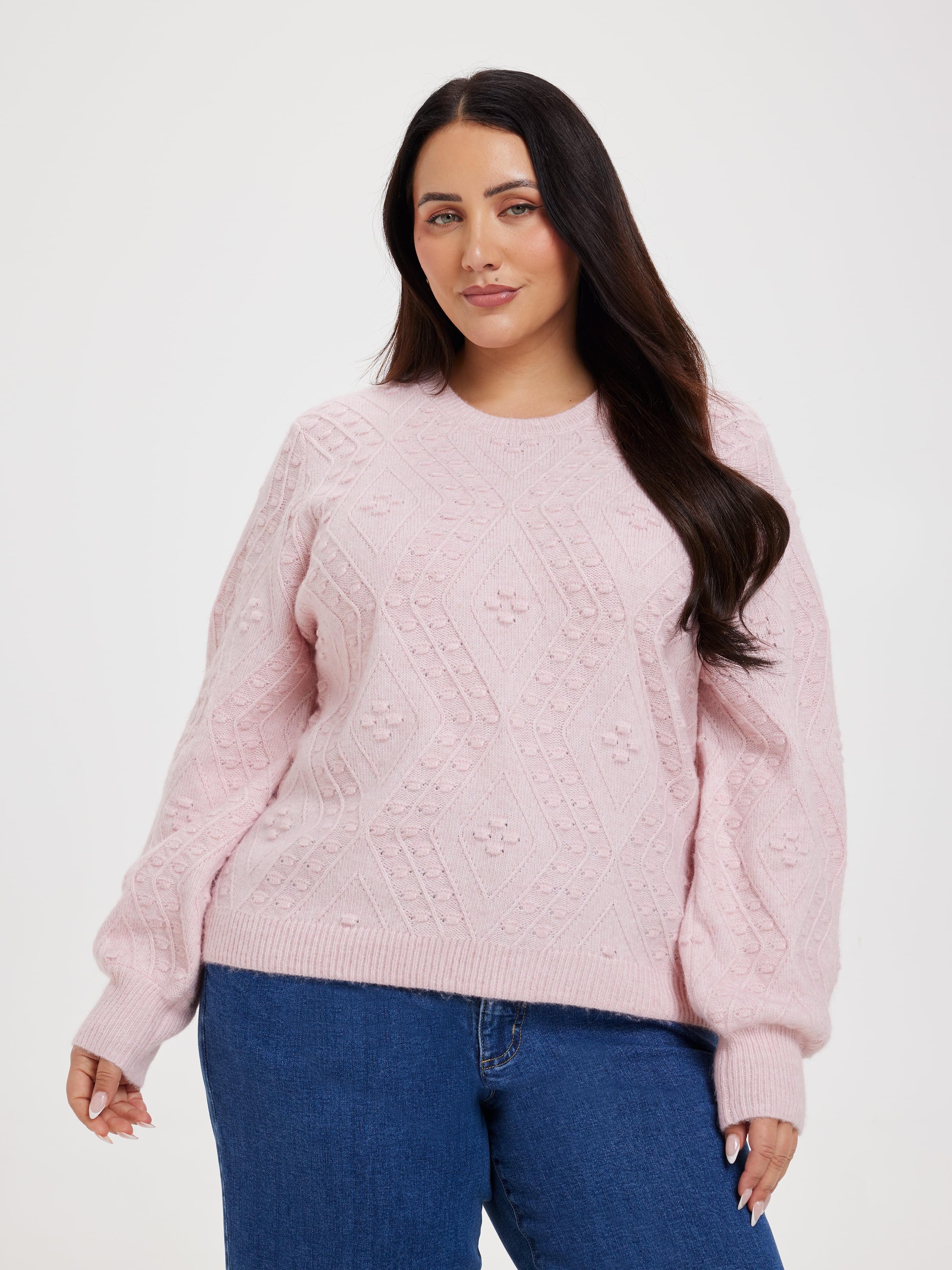 Curve Tia Diamond Detail Pullover
