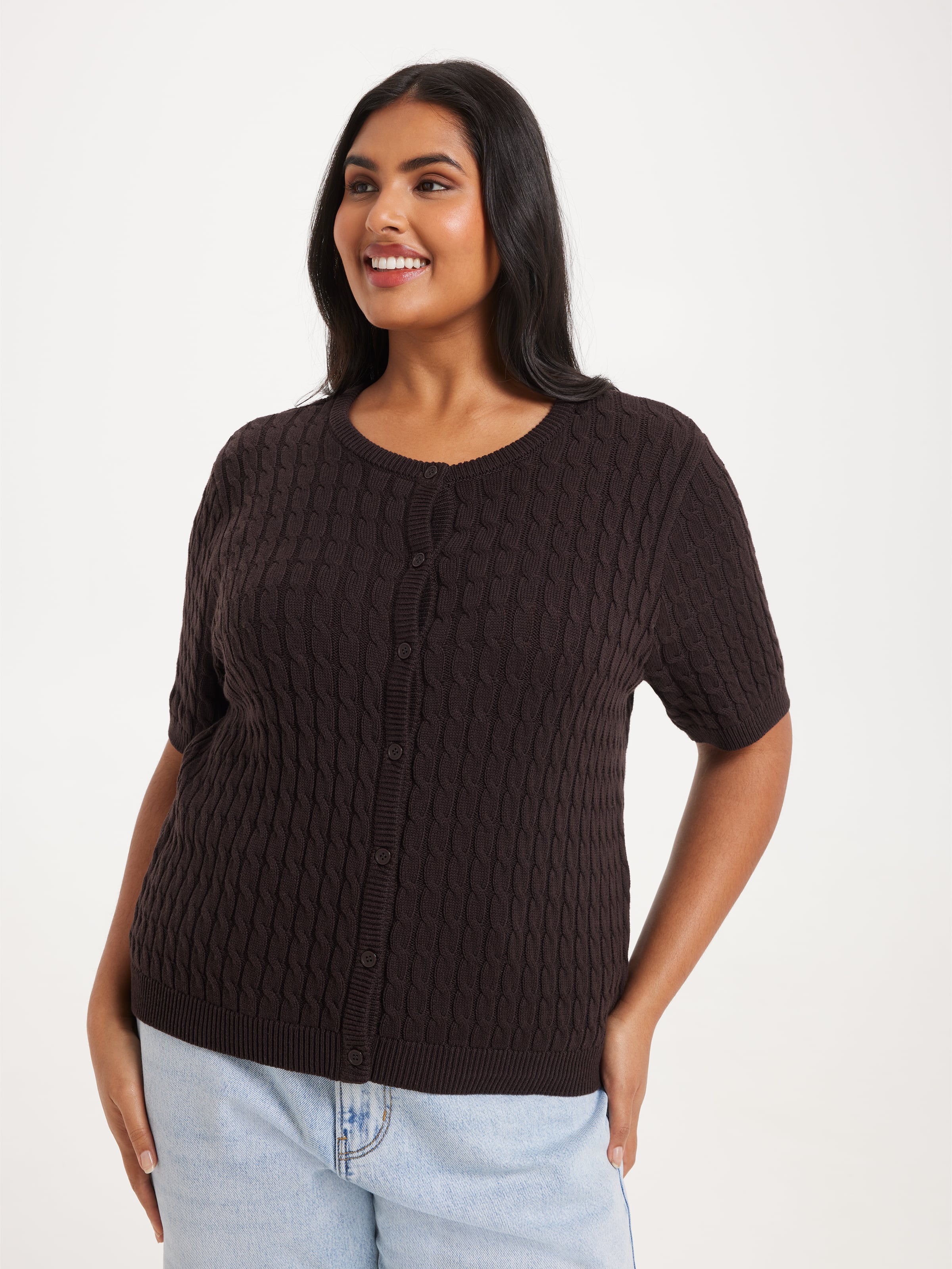 Curve Gemima Cable Cardi