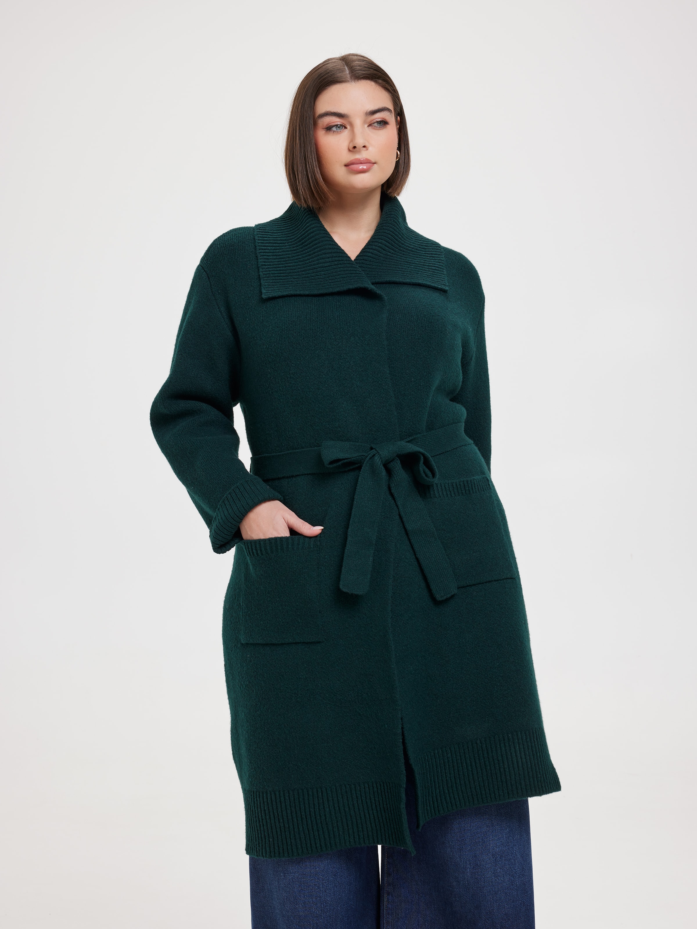 Curve Alessia Collared Coatigan