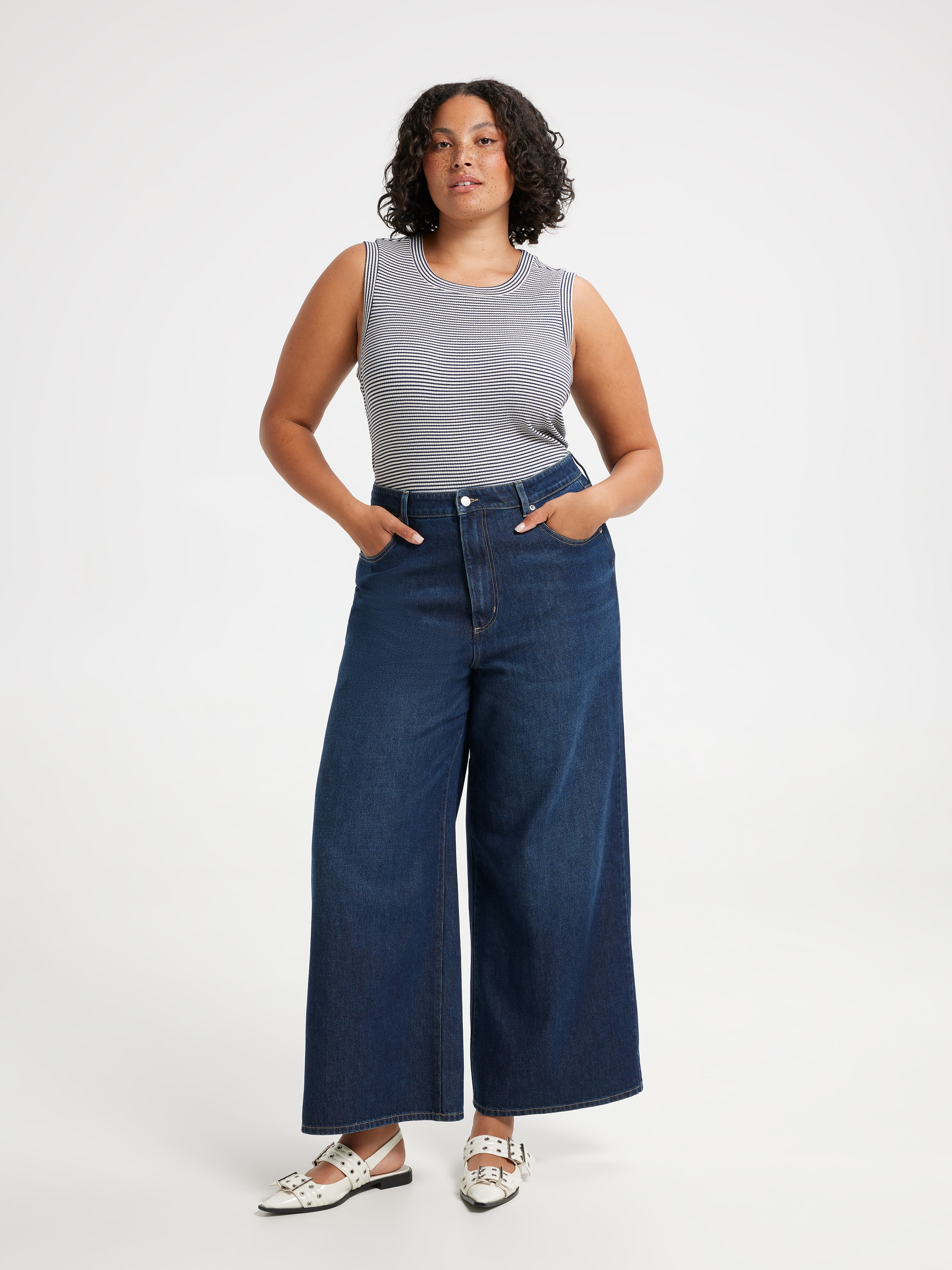 Curve Tori Lurex Waffle Tank