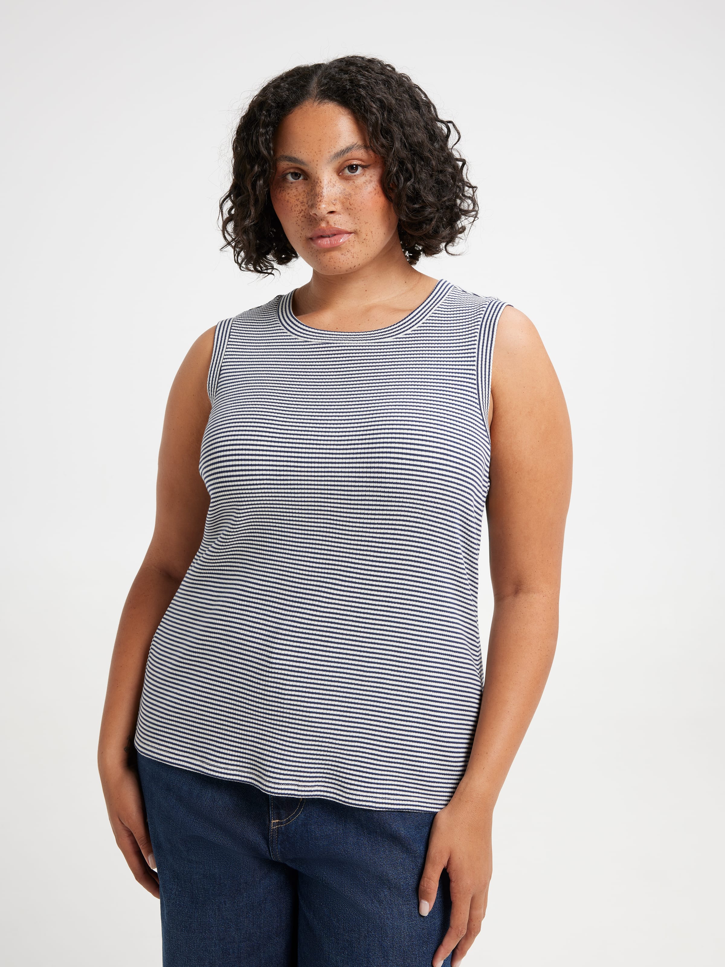 Curve Tori Lurex Waffle Tank