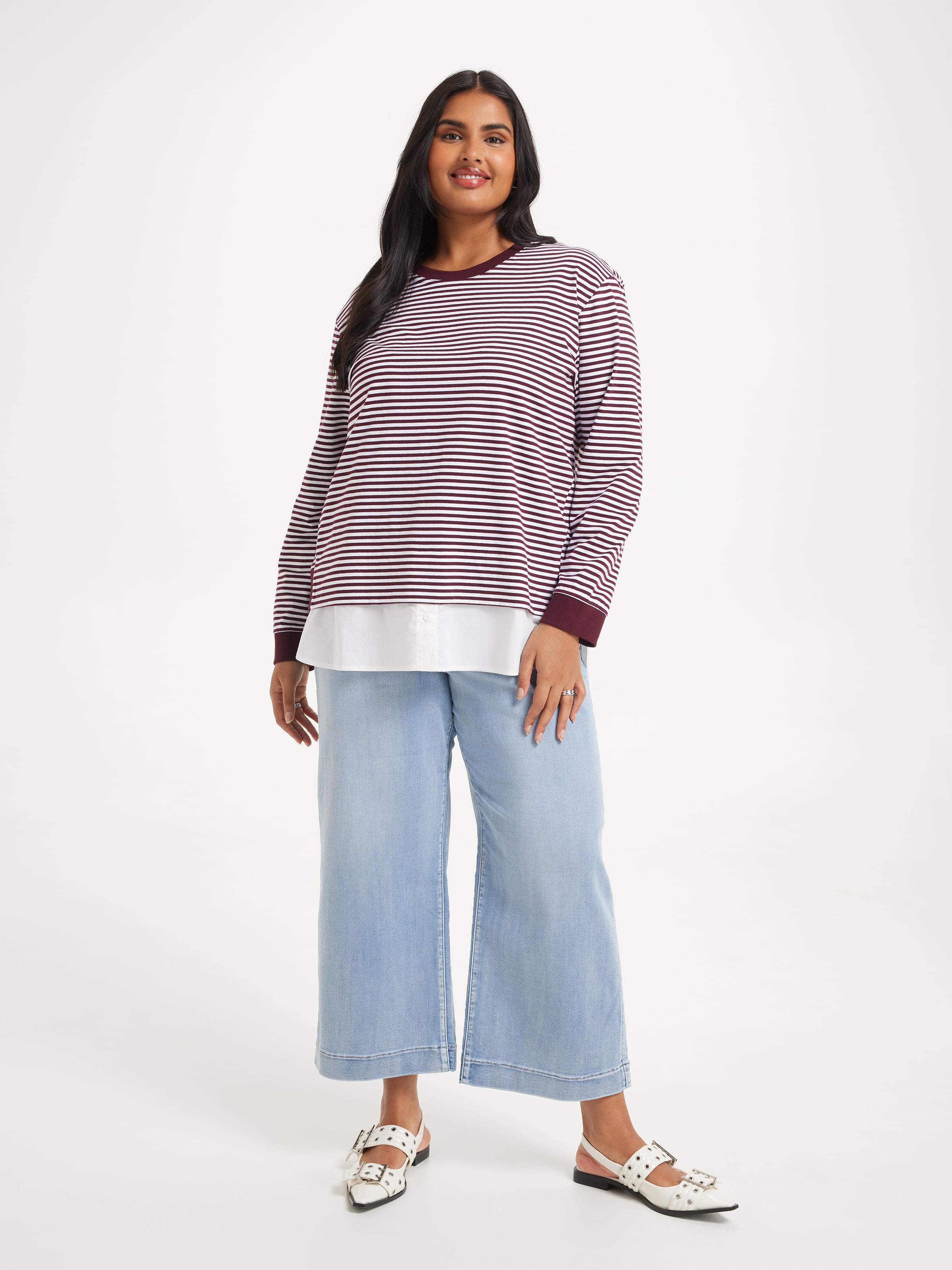 Curve Lulu 2 In 1 Long Sleeve Top