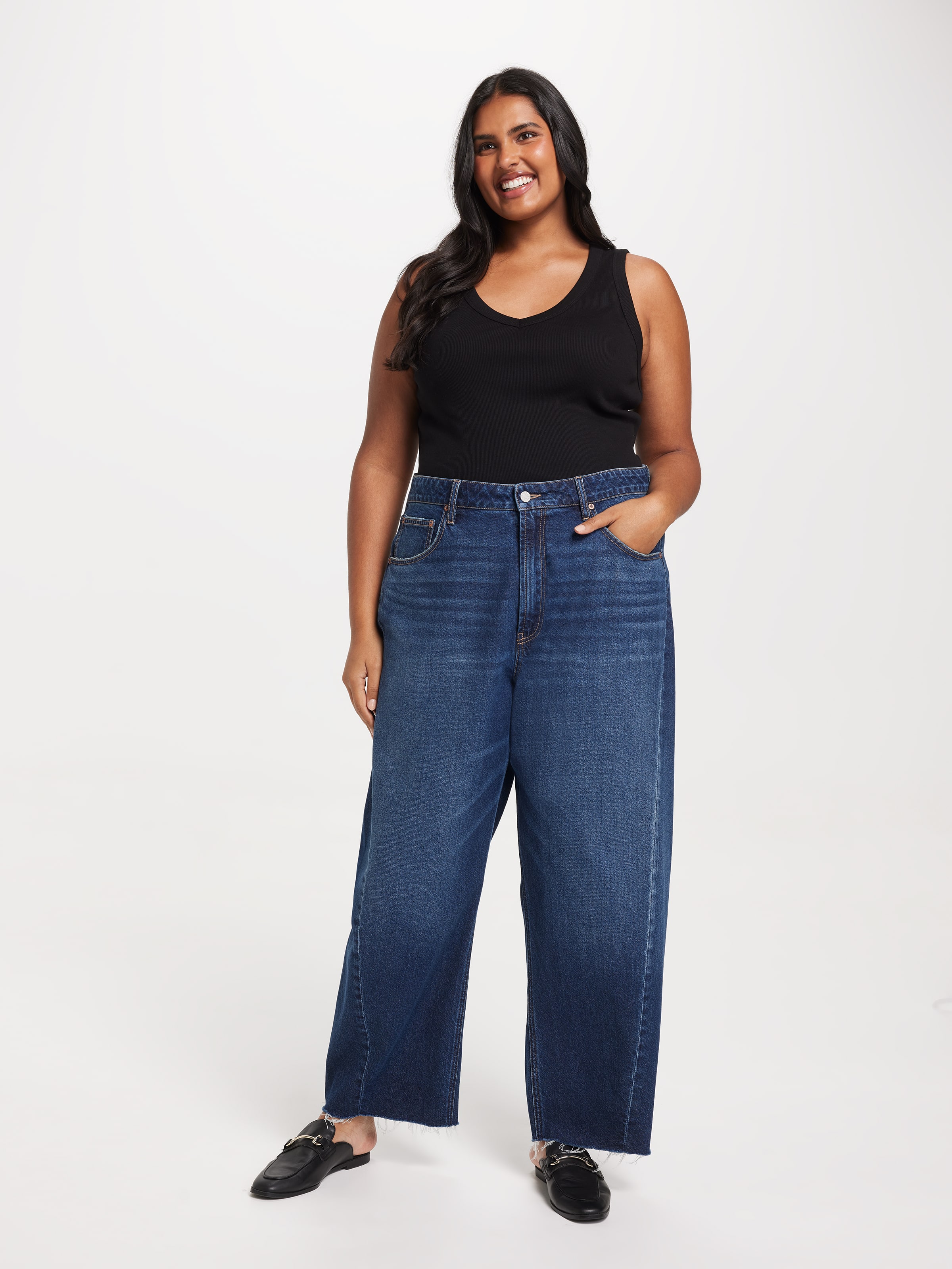 Curve Kaia V Neck Rib Tank