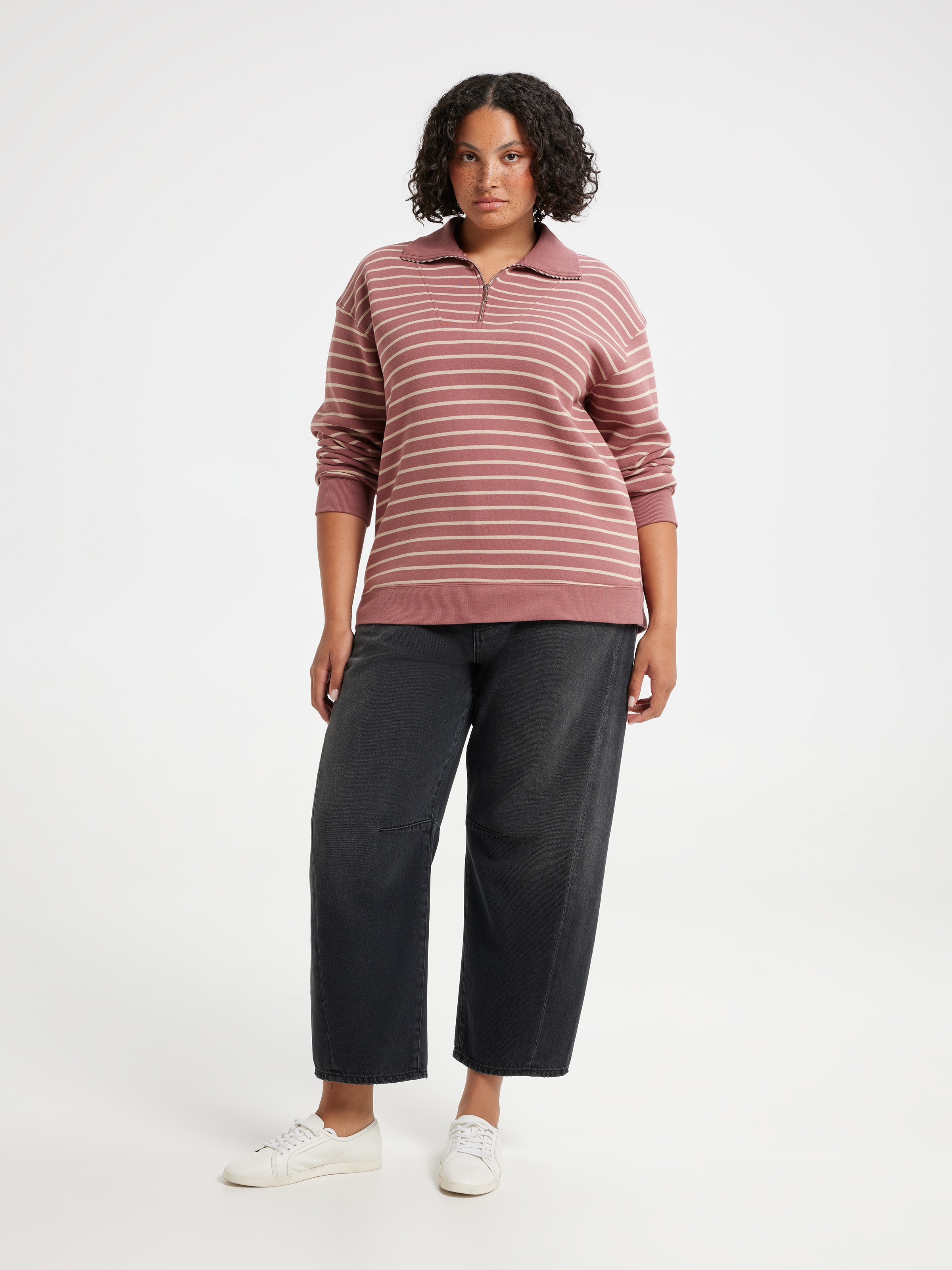 Curve Zoey Half Zip Sweat