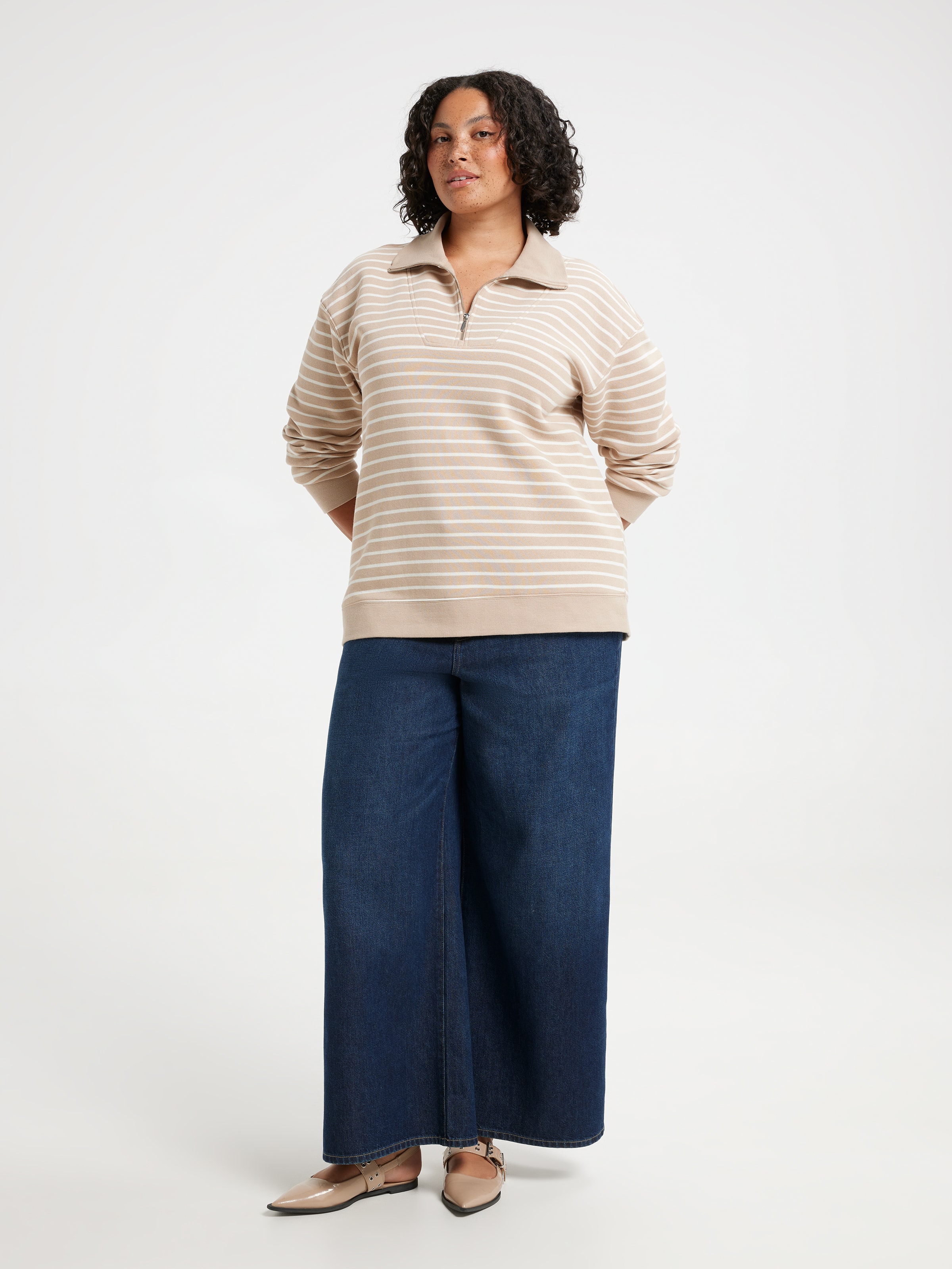Curve Zoey Half Zip Sweat