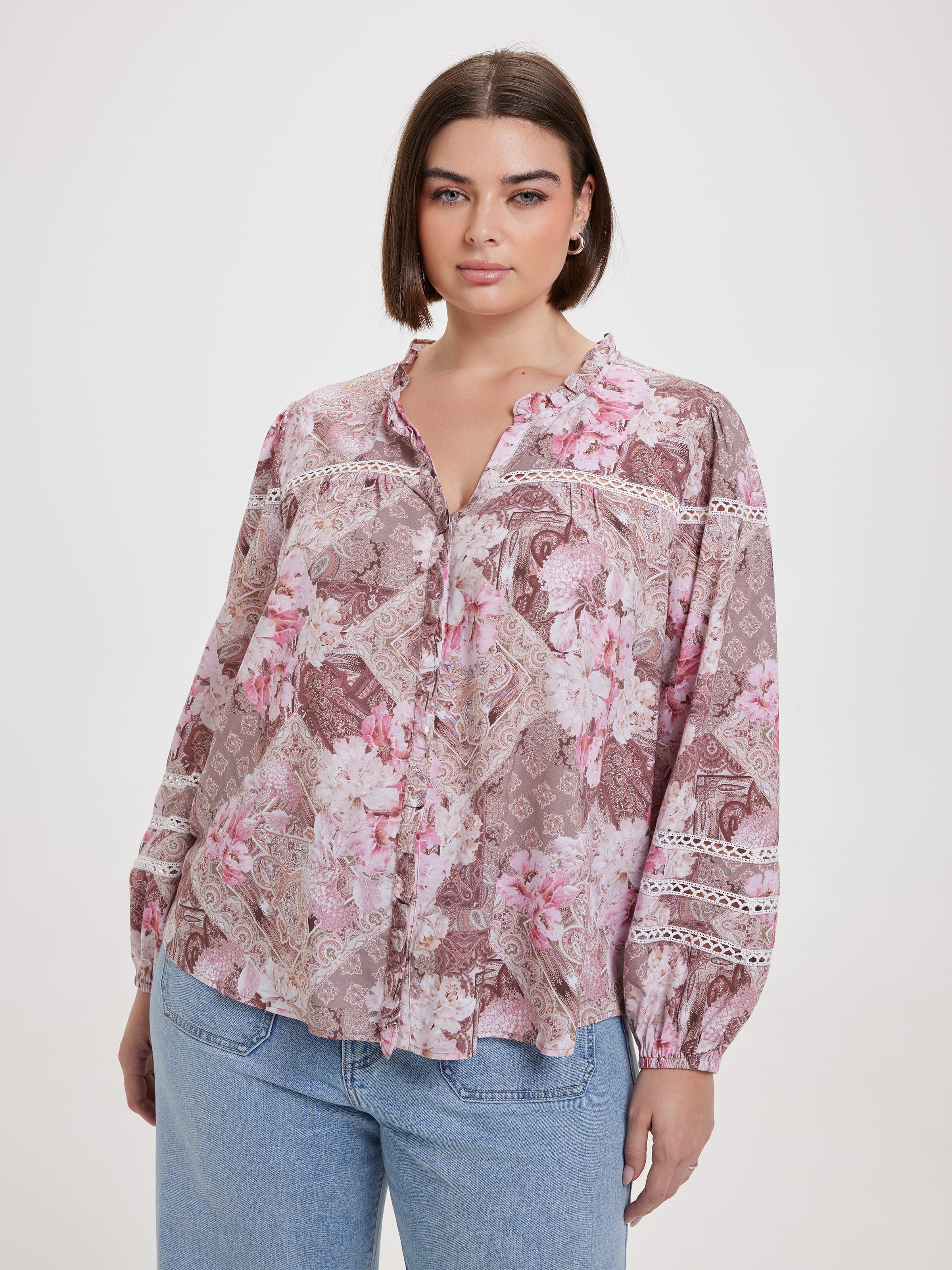 Curve Bettina Pintuck Blouse