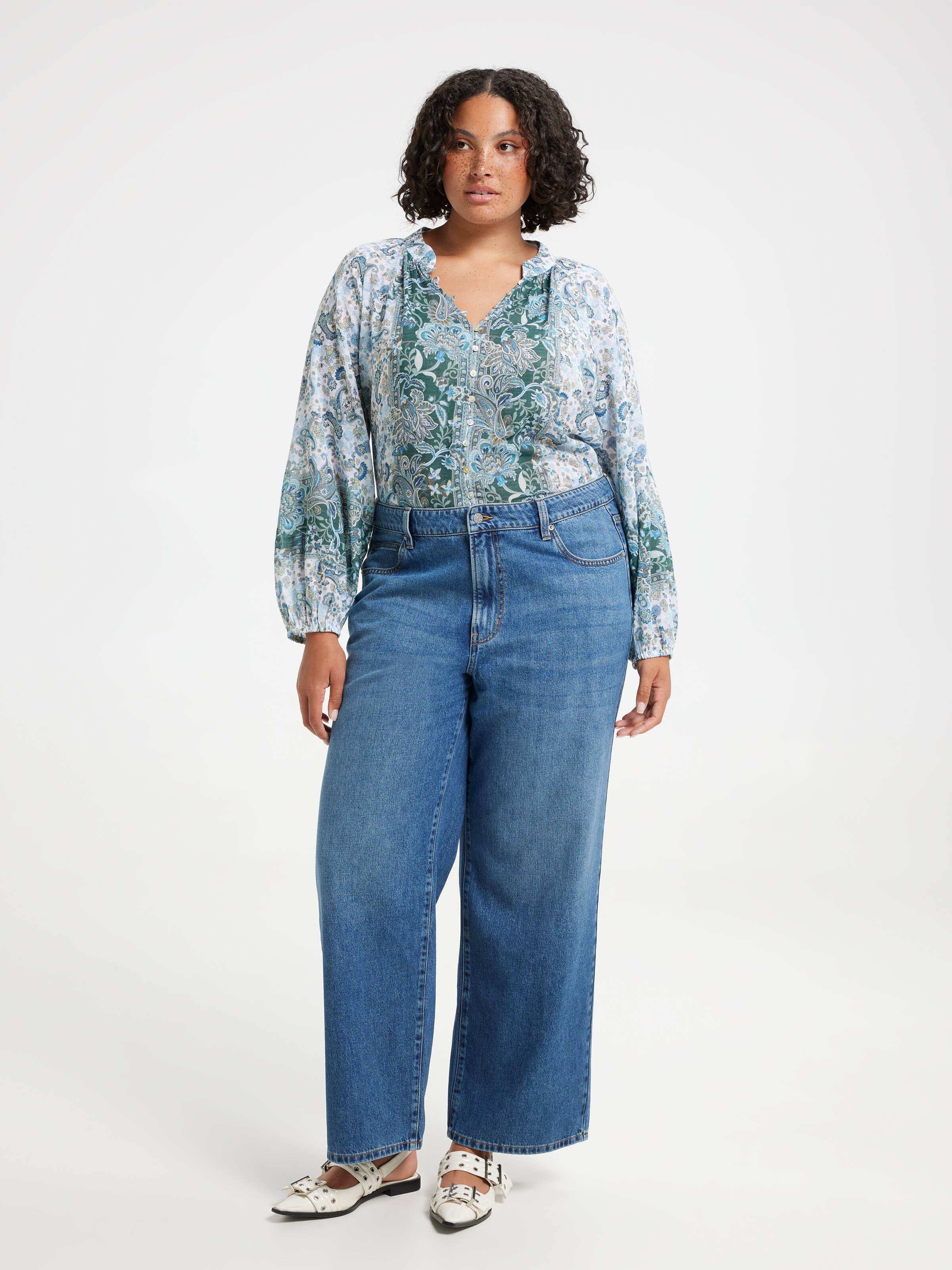Curve Lorelai Button Through Blouse