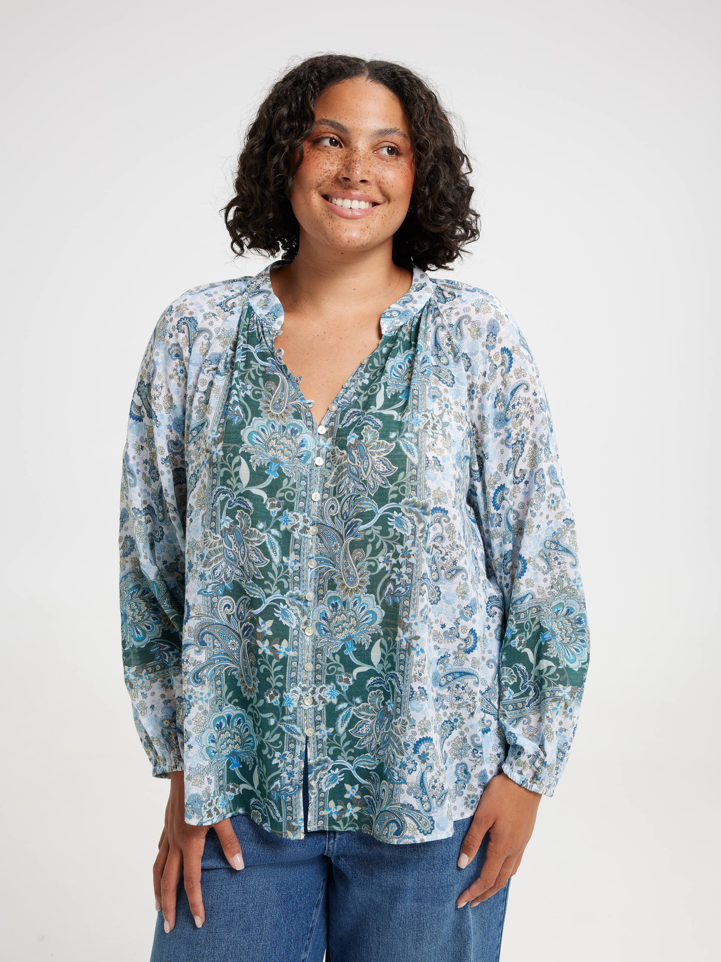 Curve Lorelai Button Through Blouse