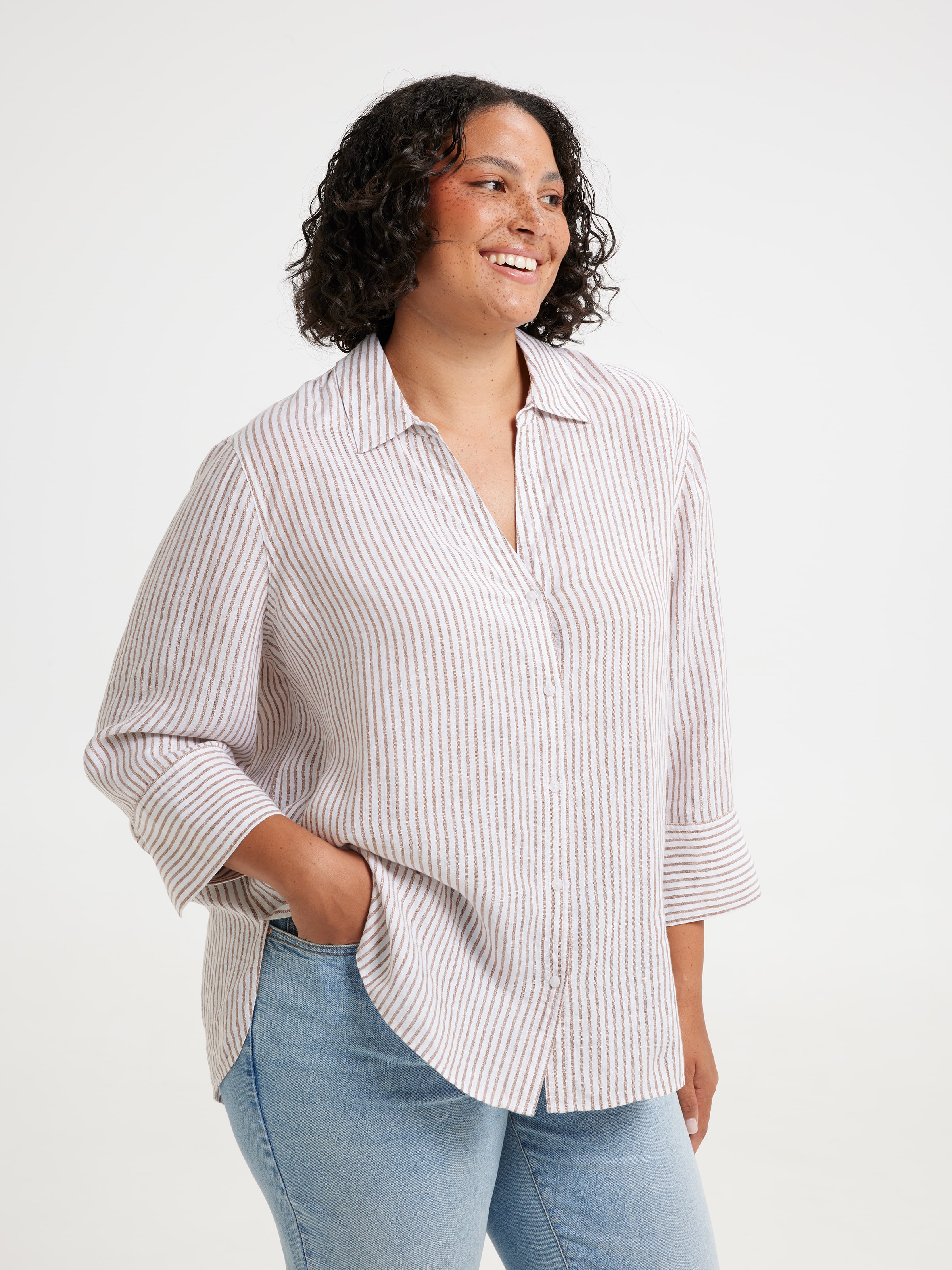 Curve Hamilton 3/4 Sleeve Shirt