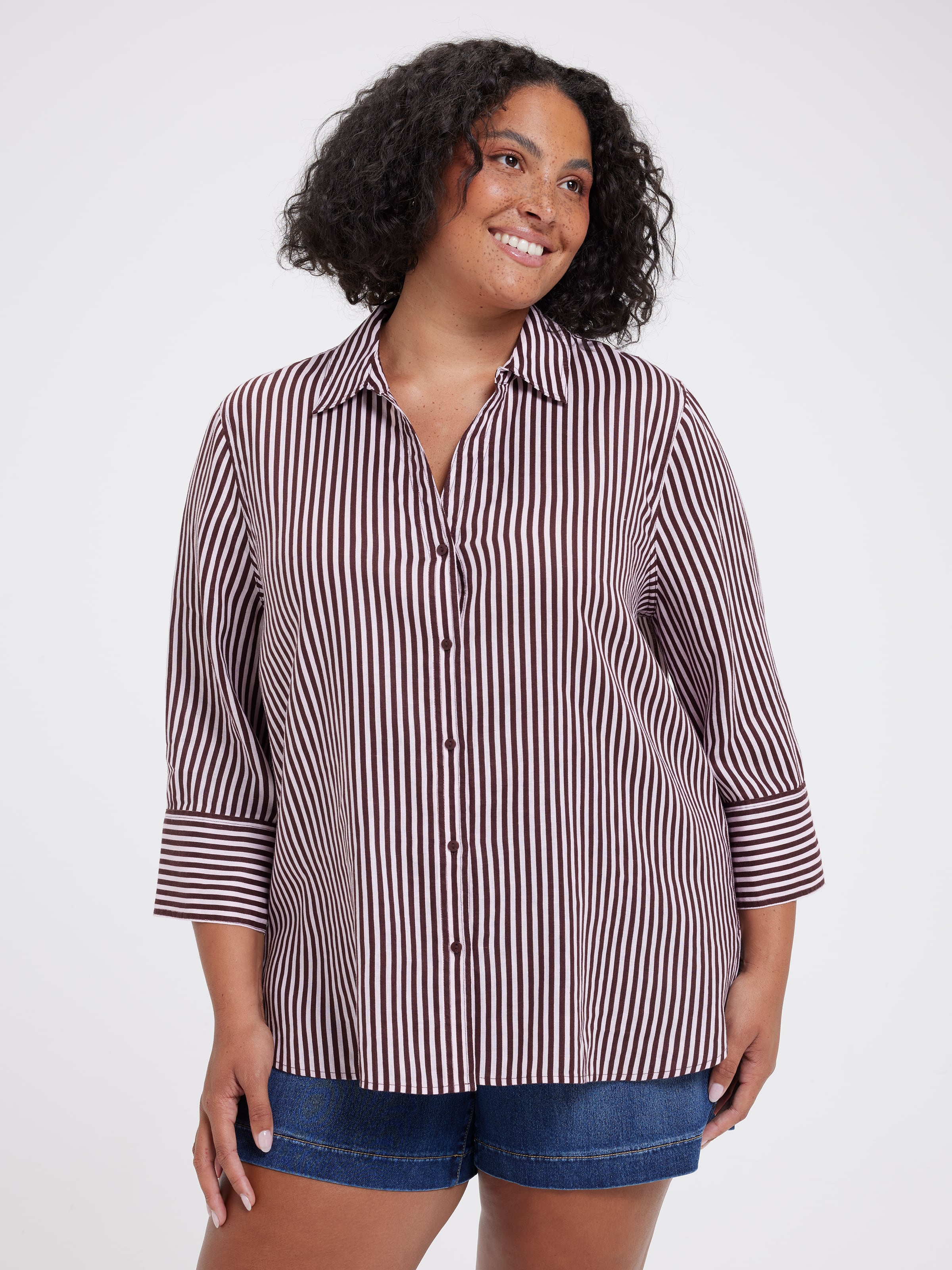 Curve Hamilton 3/4 Sleeve Shirt