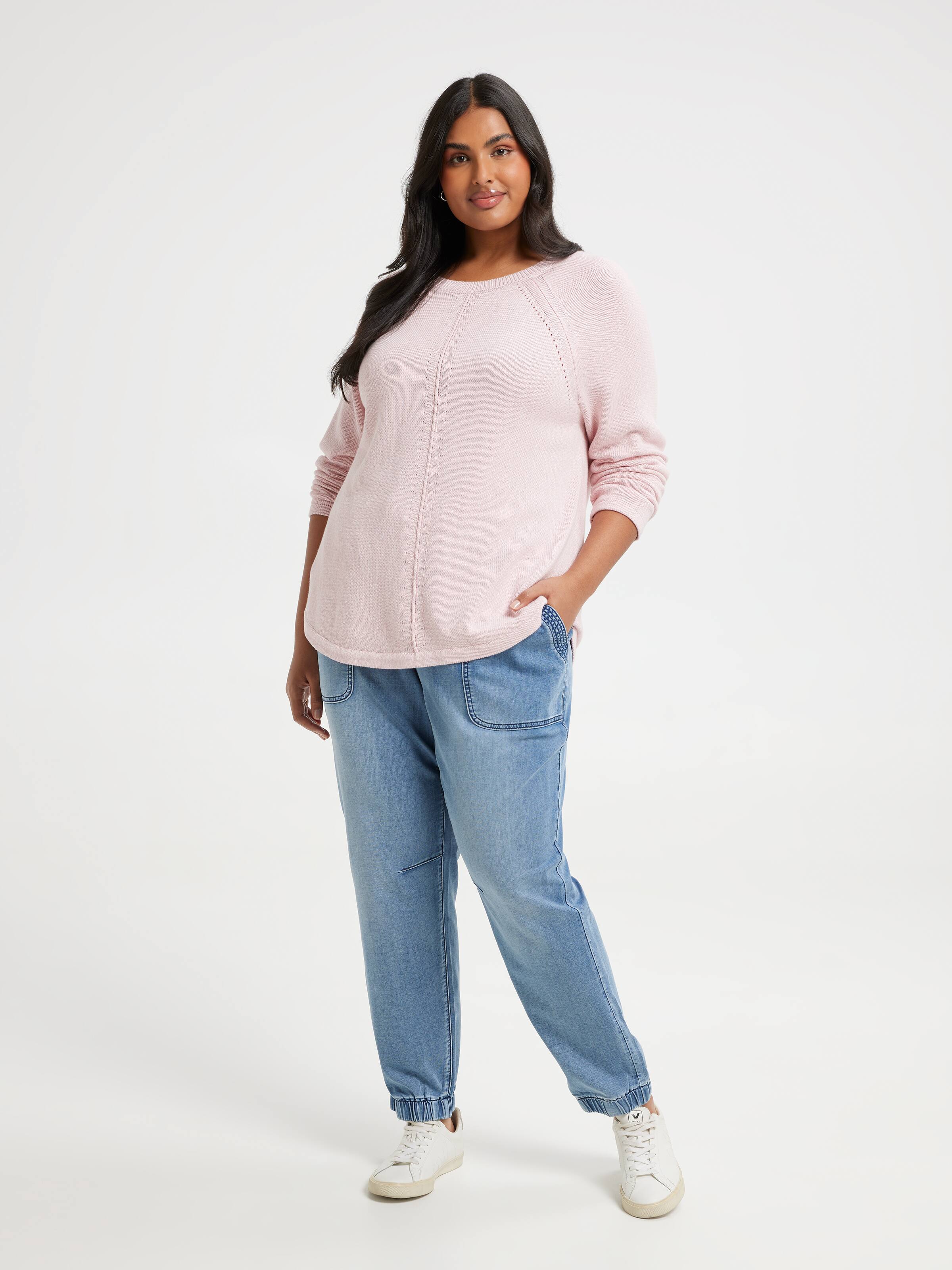 Curve Millie Scoop Hem Pullover