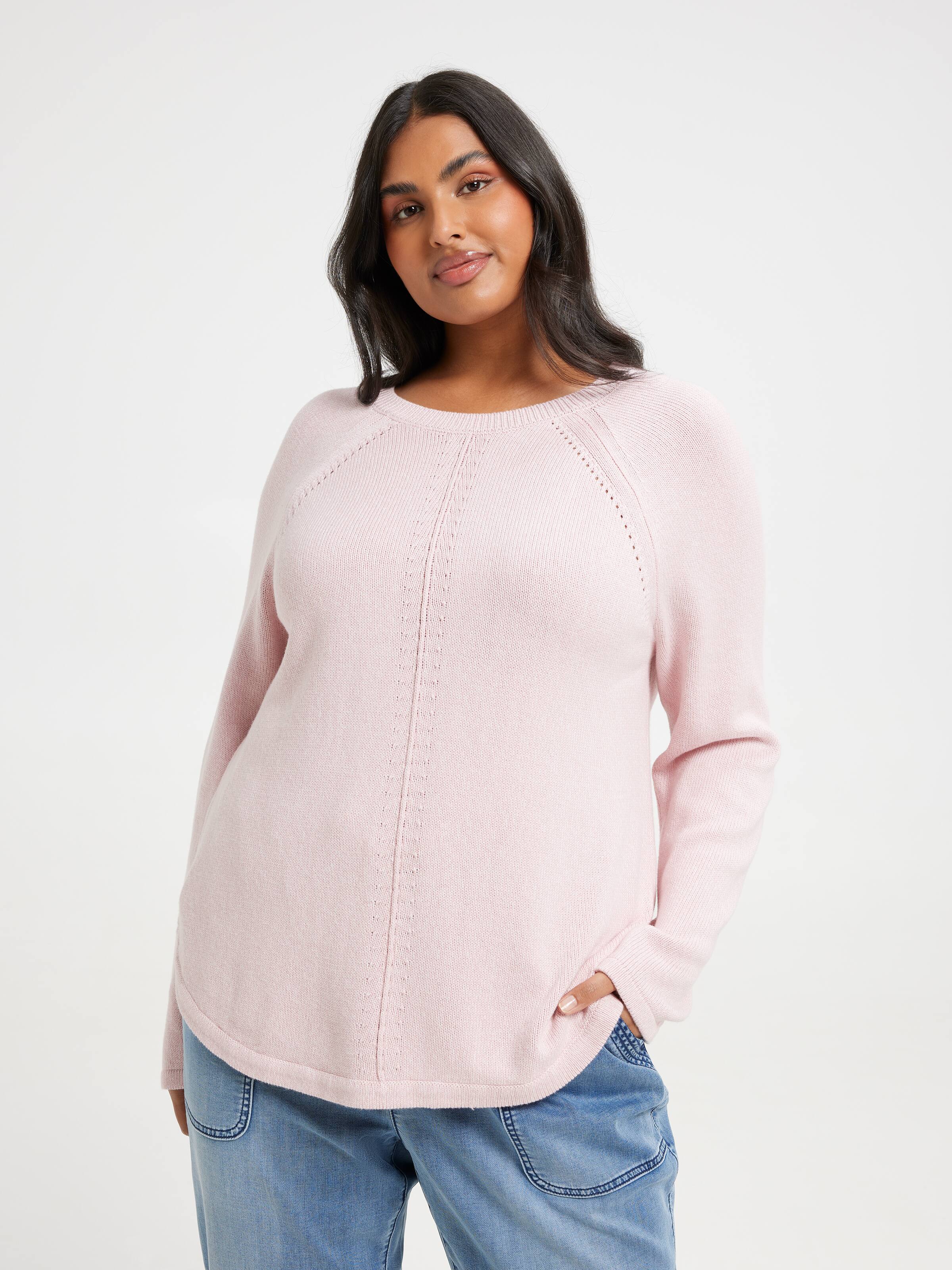 Curve Millie Scoop Hem Pullover