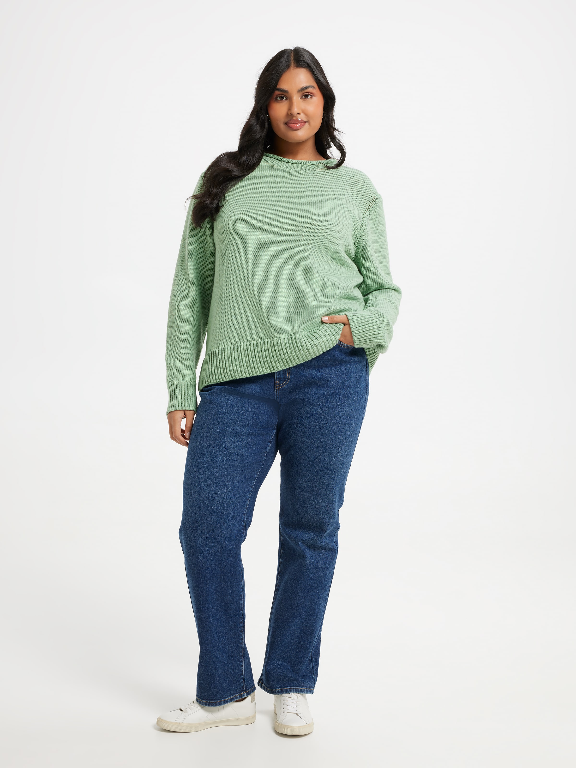 Curve Darla Roll Neck Pullover