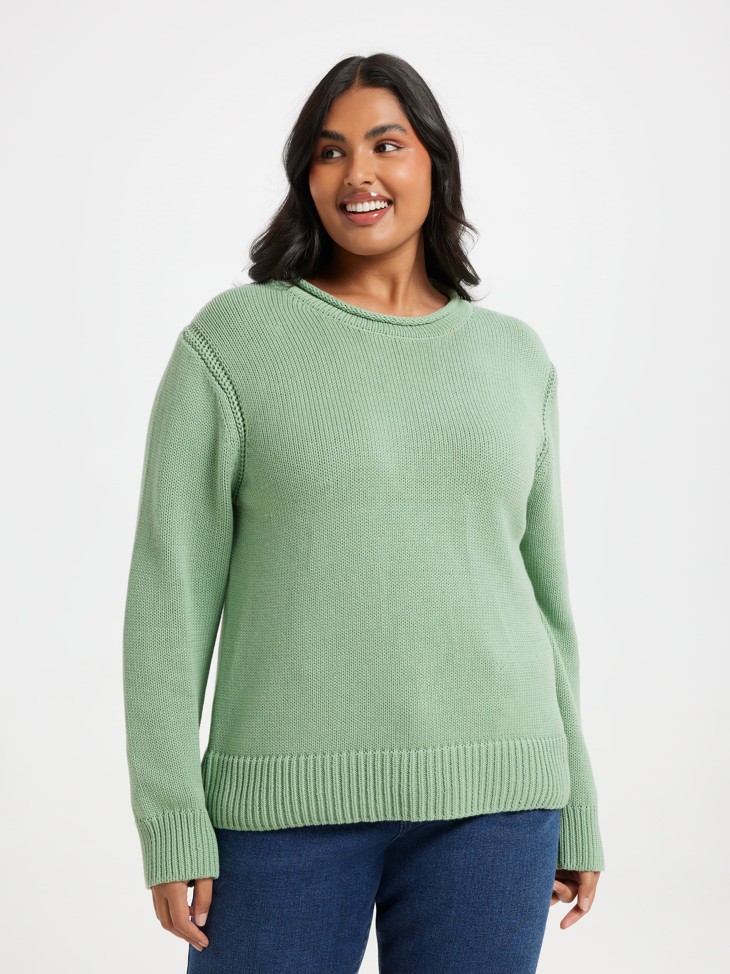 Curve Darla Roll Neck Pullover