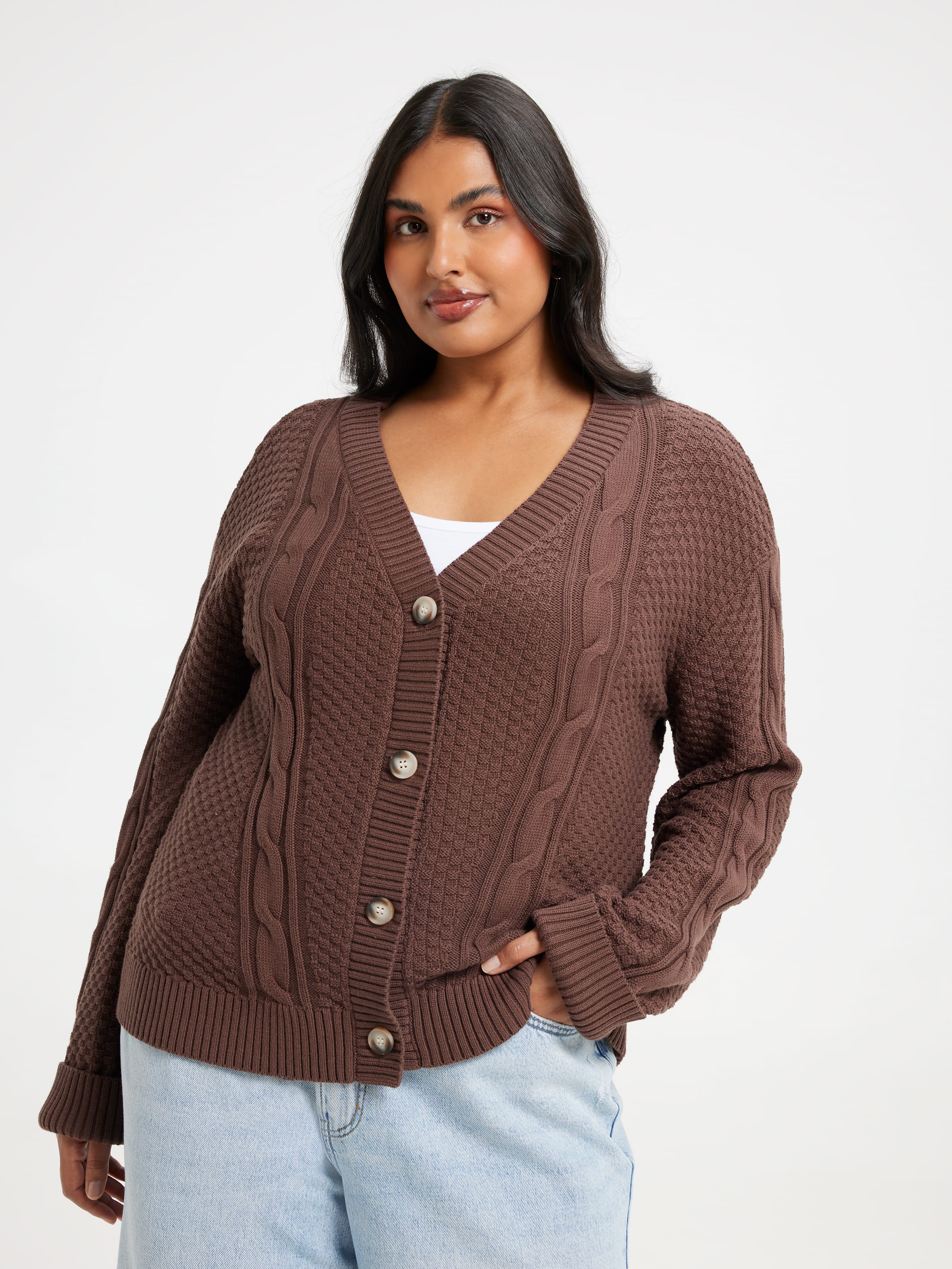 Curve Tabitha Cotton Cable Cardi