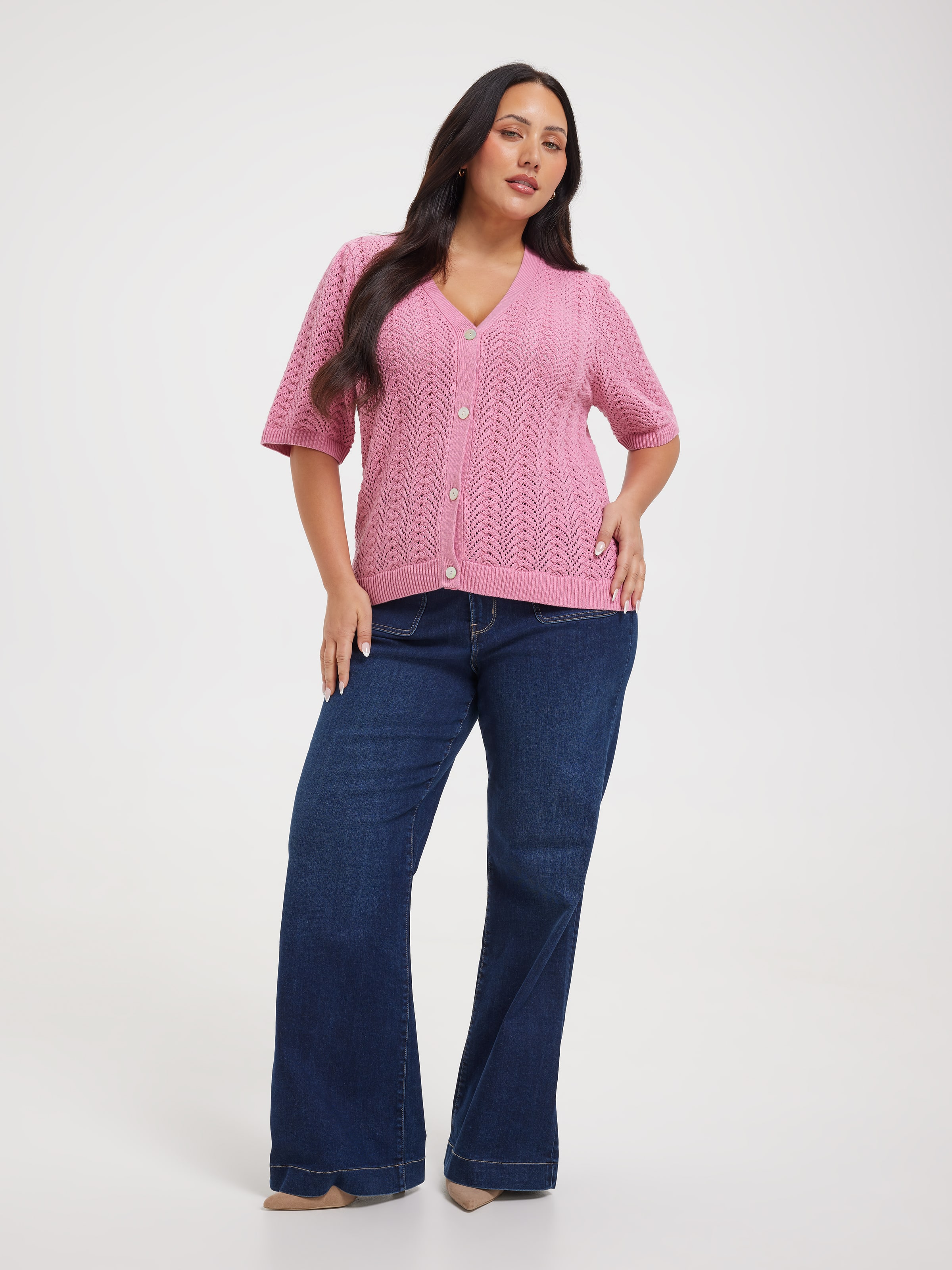 Curve Bronte Pointelle Cardigan