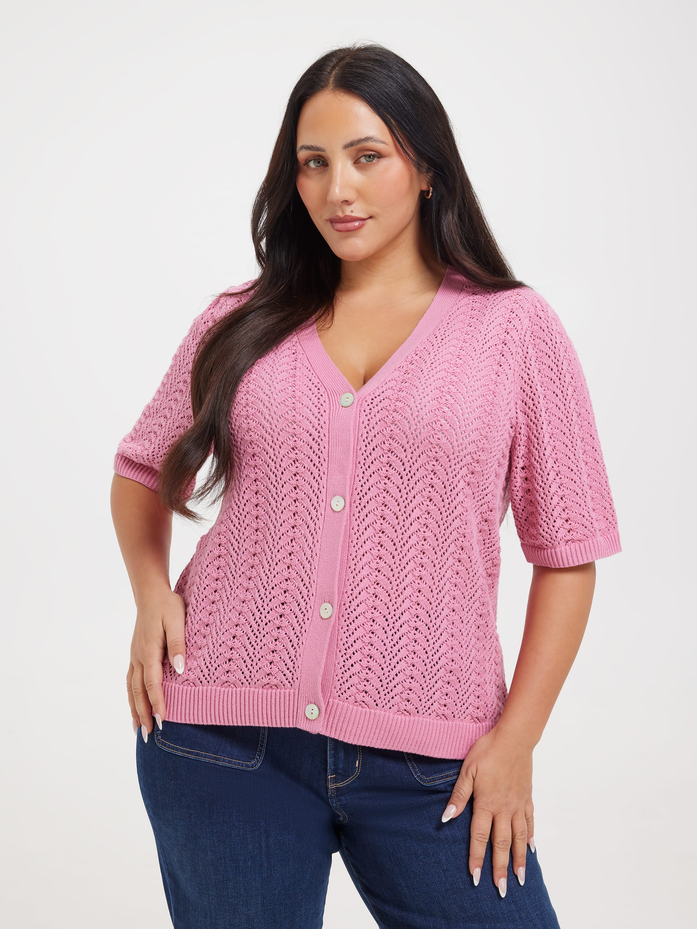 Curve Bronte Pointelle Cardigan