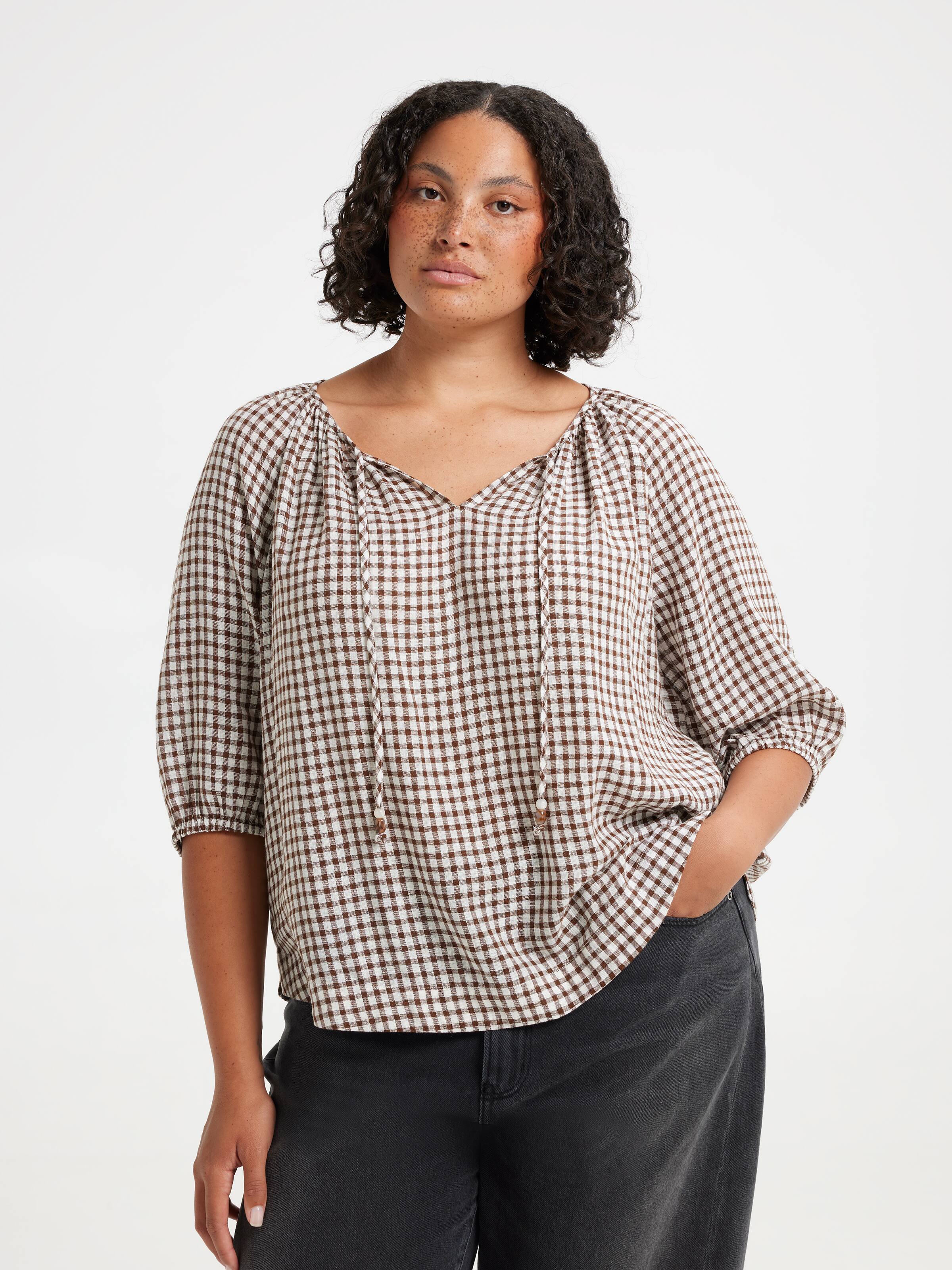 Curve Kylie Textured Top