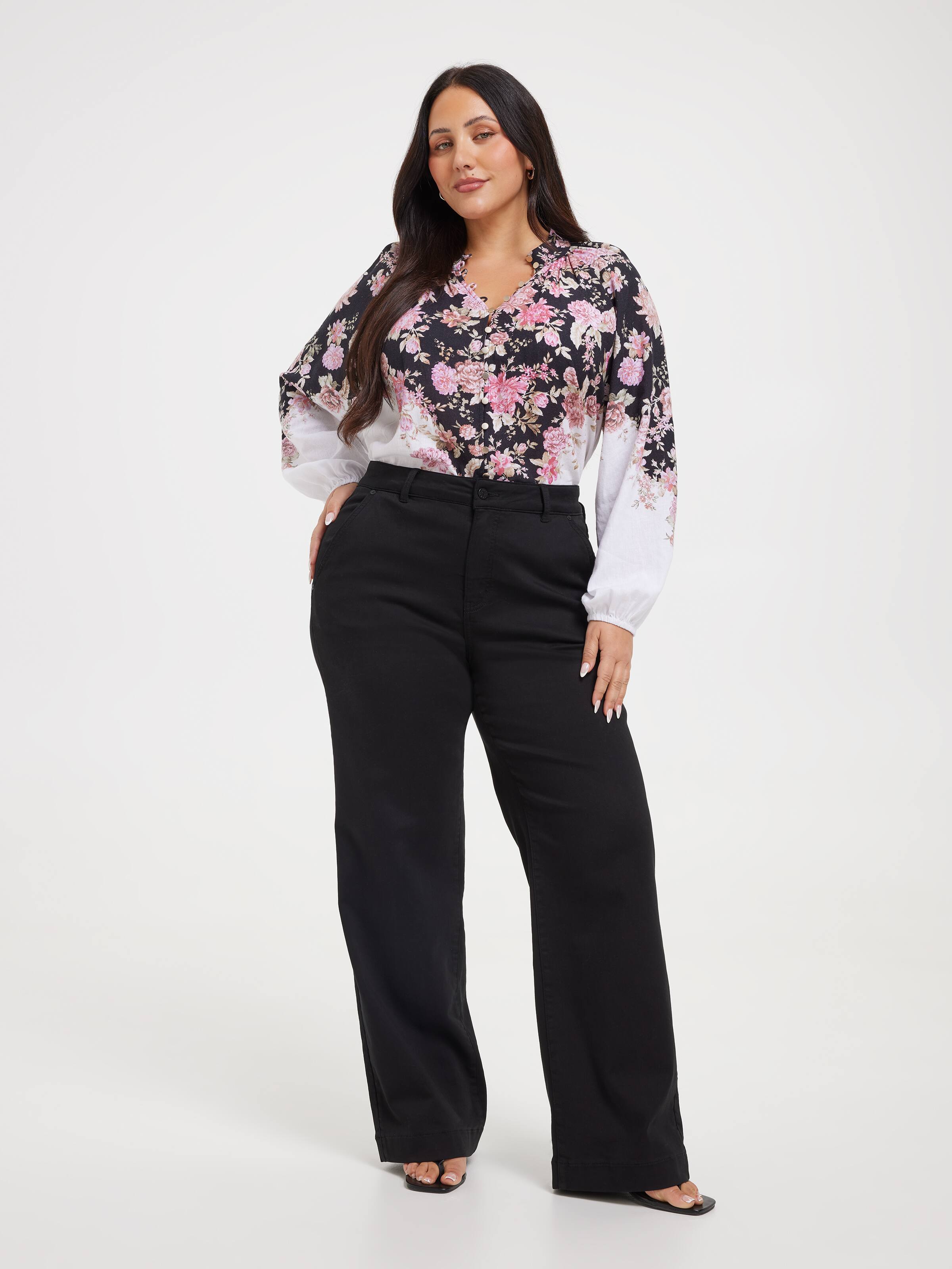 Curve Lorelai Button Through Blouse