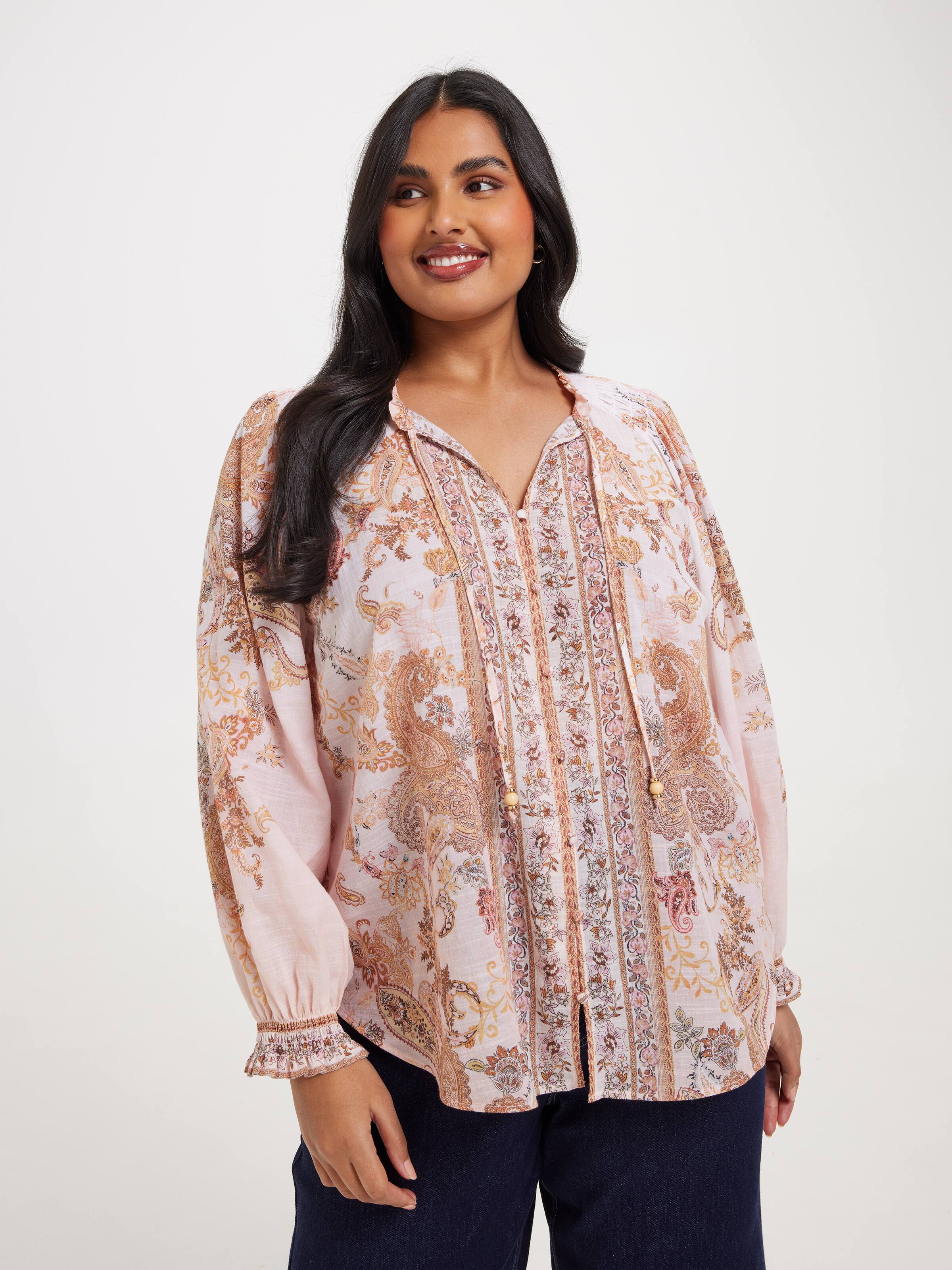 Curve Siobhan Placement Blouse
