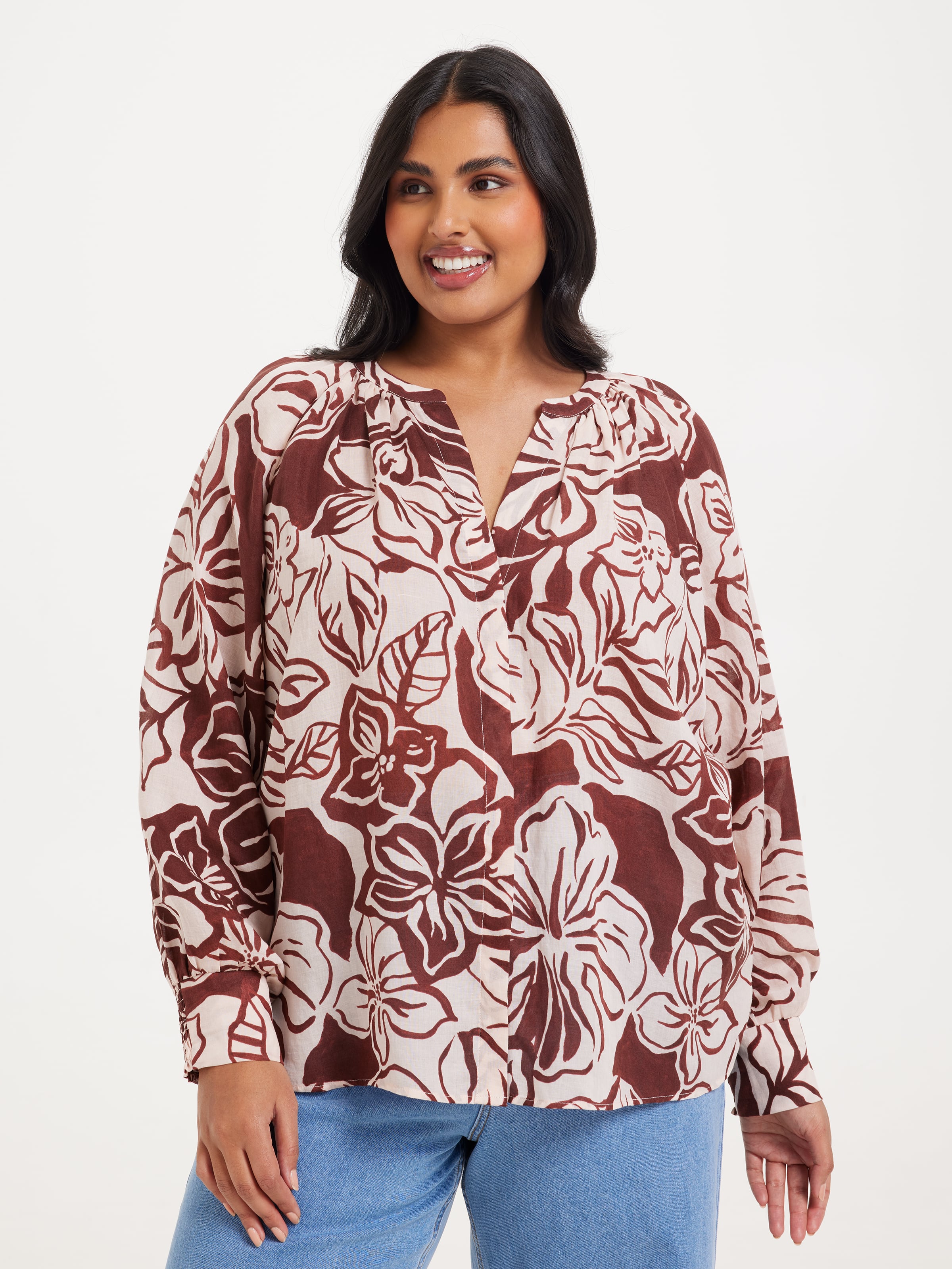 Curve Maxine Soft Blouse