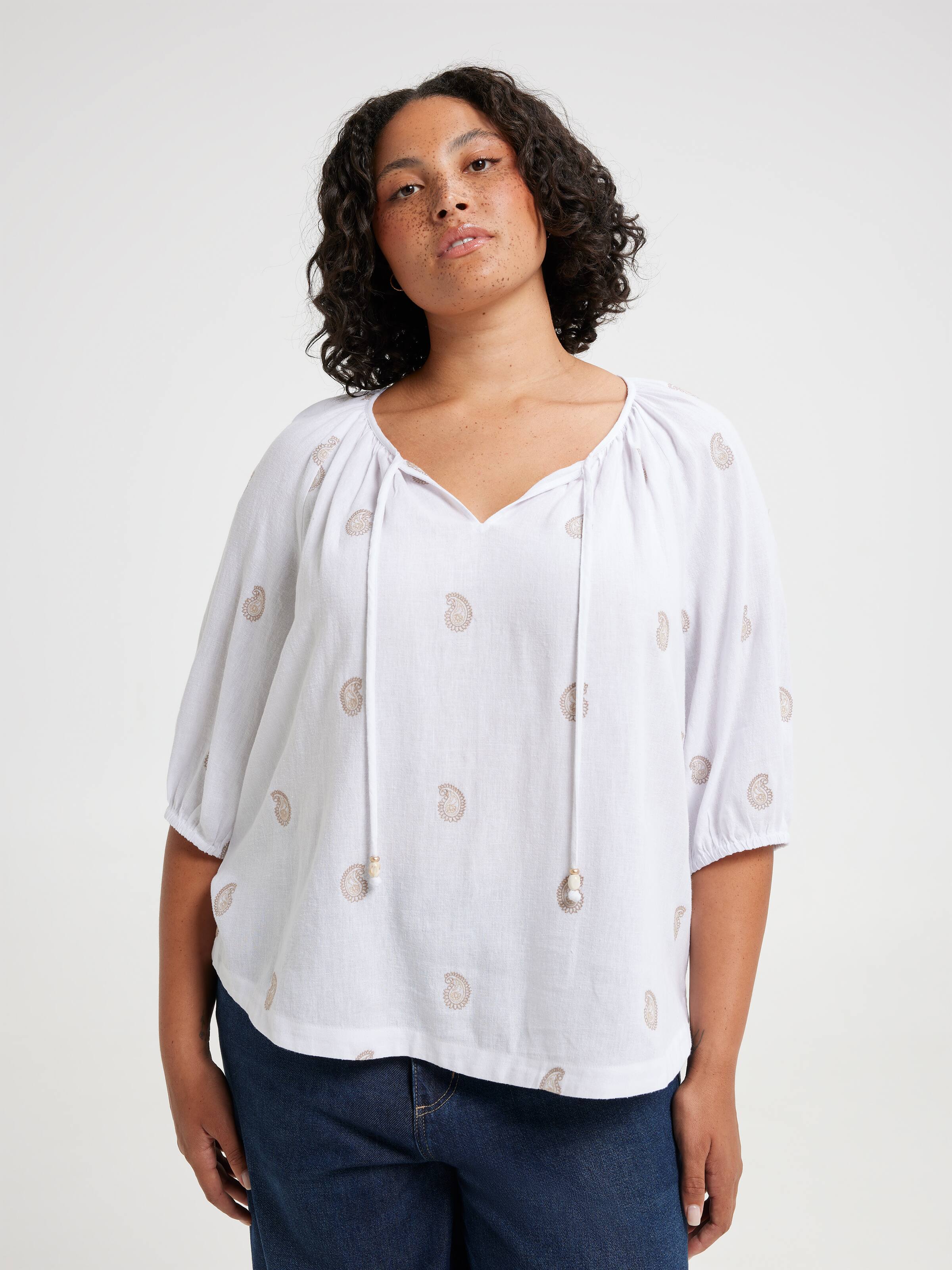 Curve Kylie Textured Top