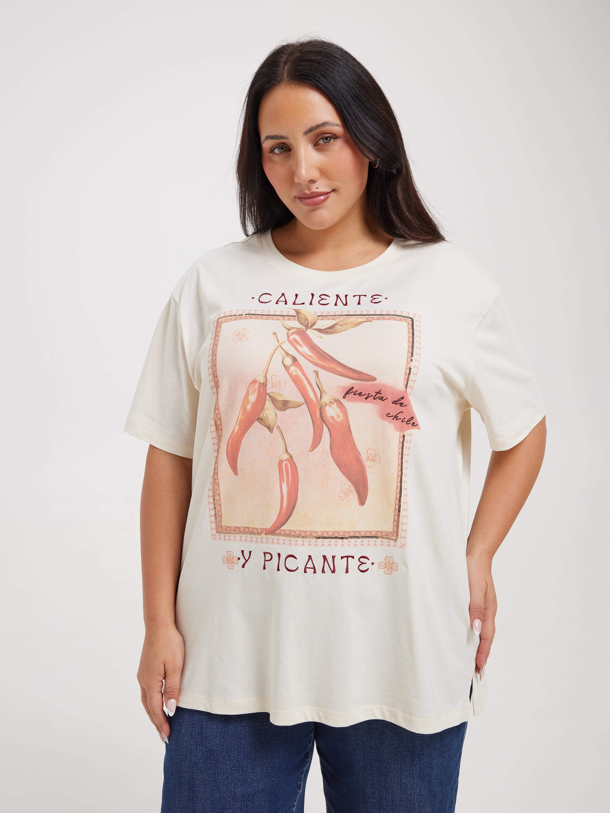 Curve Antonia Oversized Graphic Tee