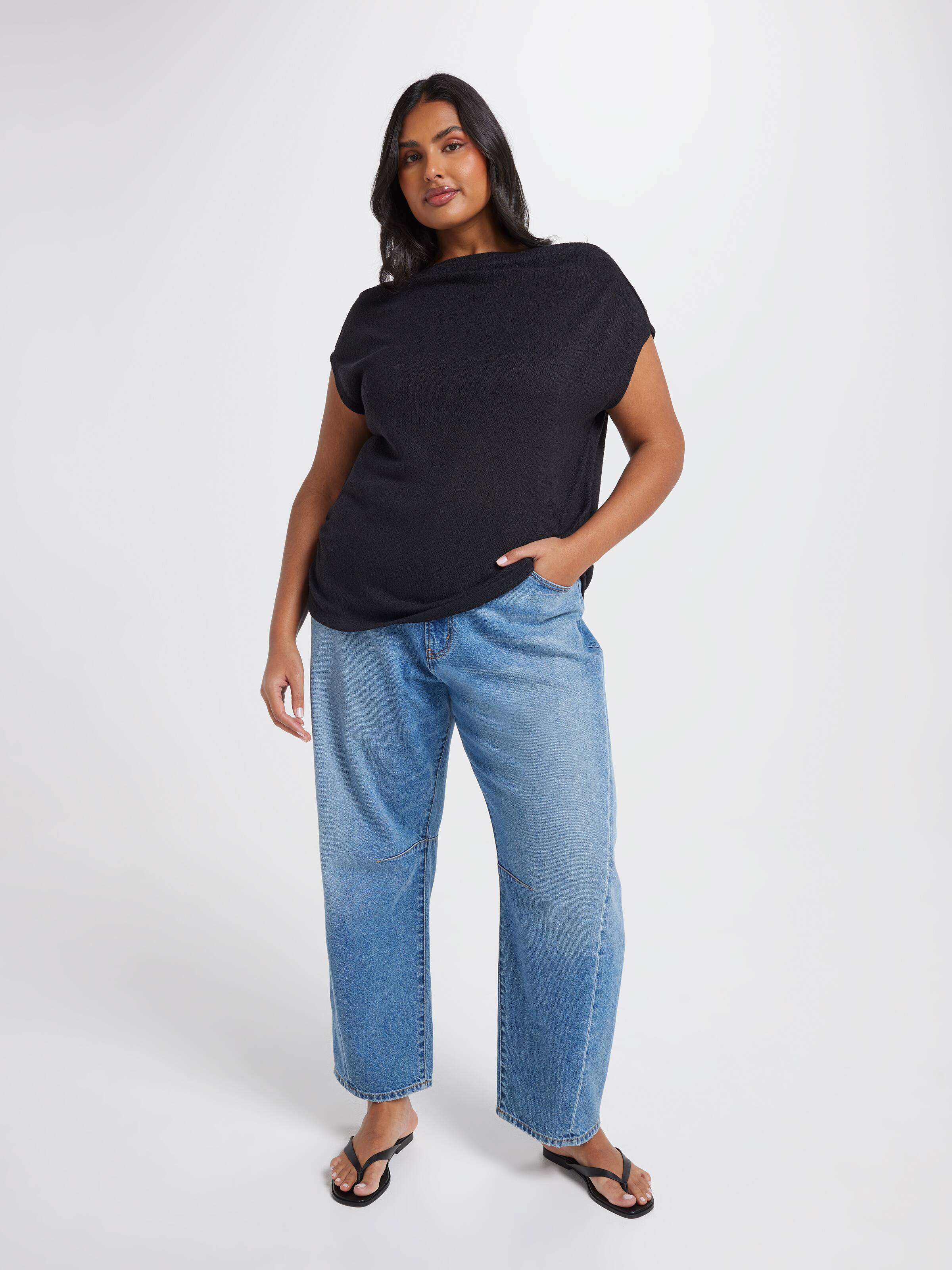 Curve Jackie Cowl Neck Top