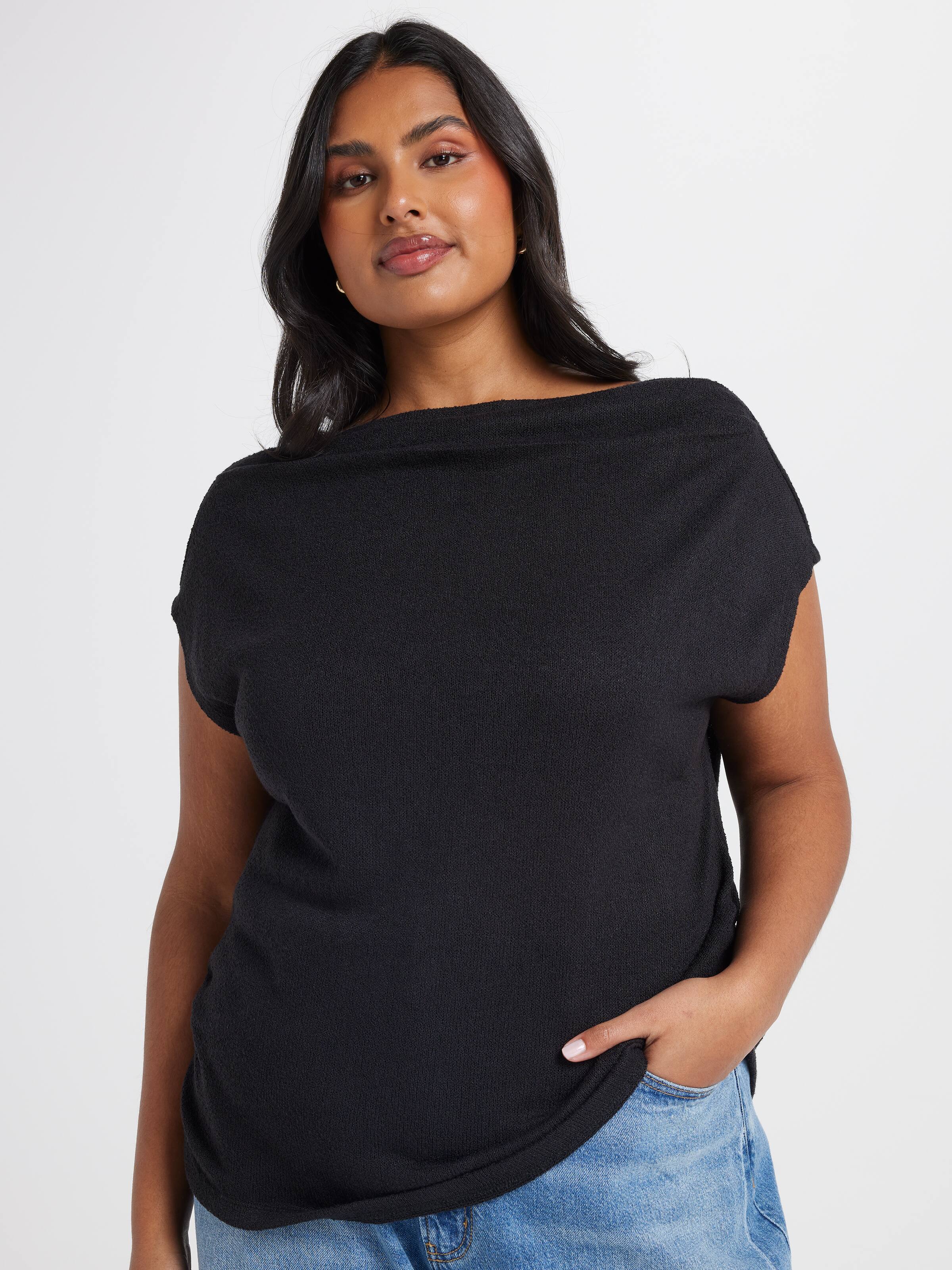 Curve Jackie Cowl Neck Top