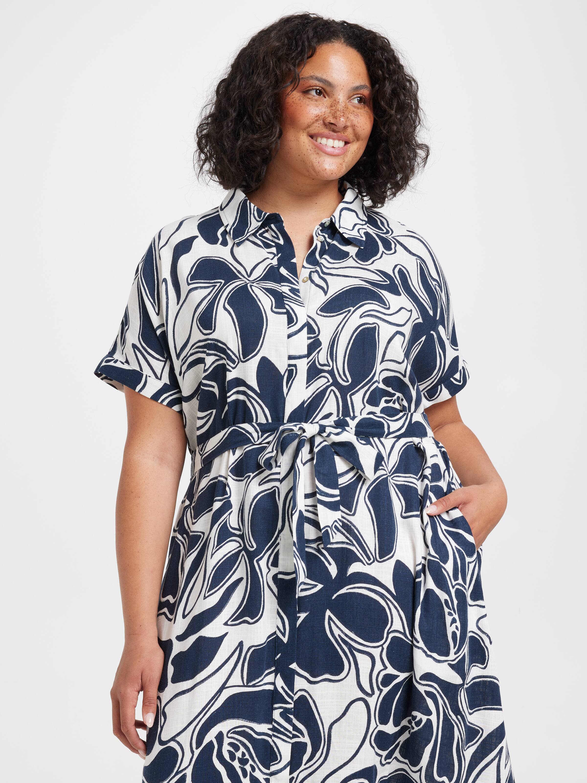 Miranda Button Thru Maxi Dress