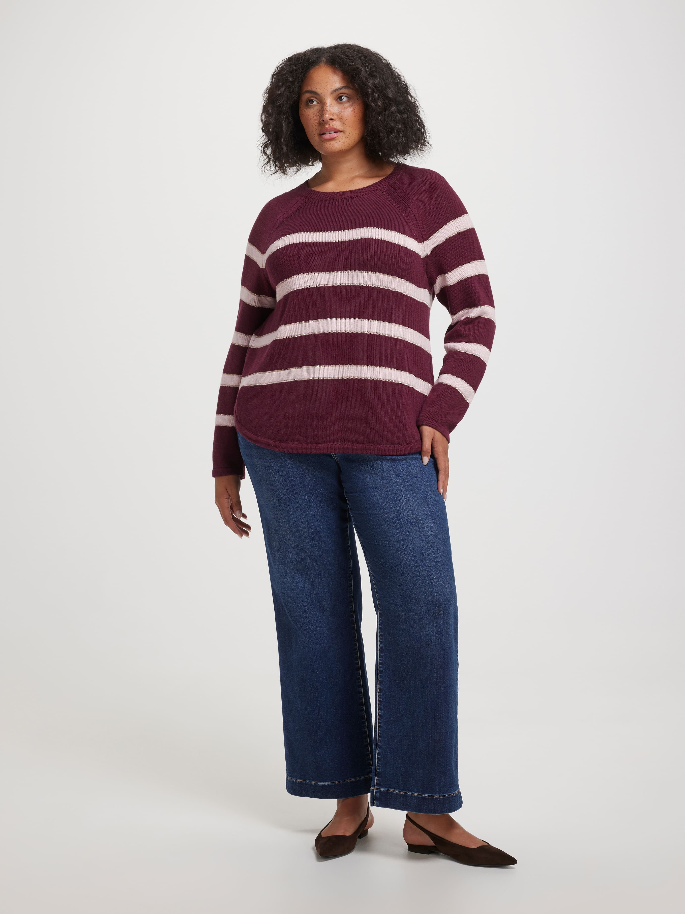Curve Millie Scoop Hem Pullover