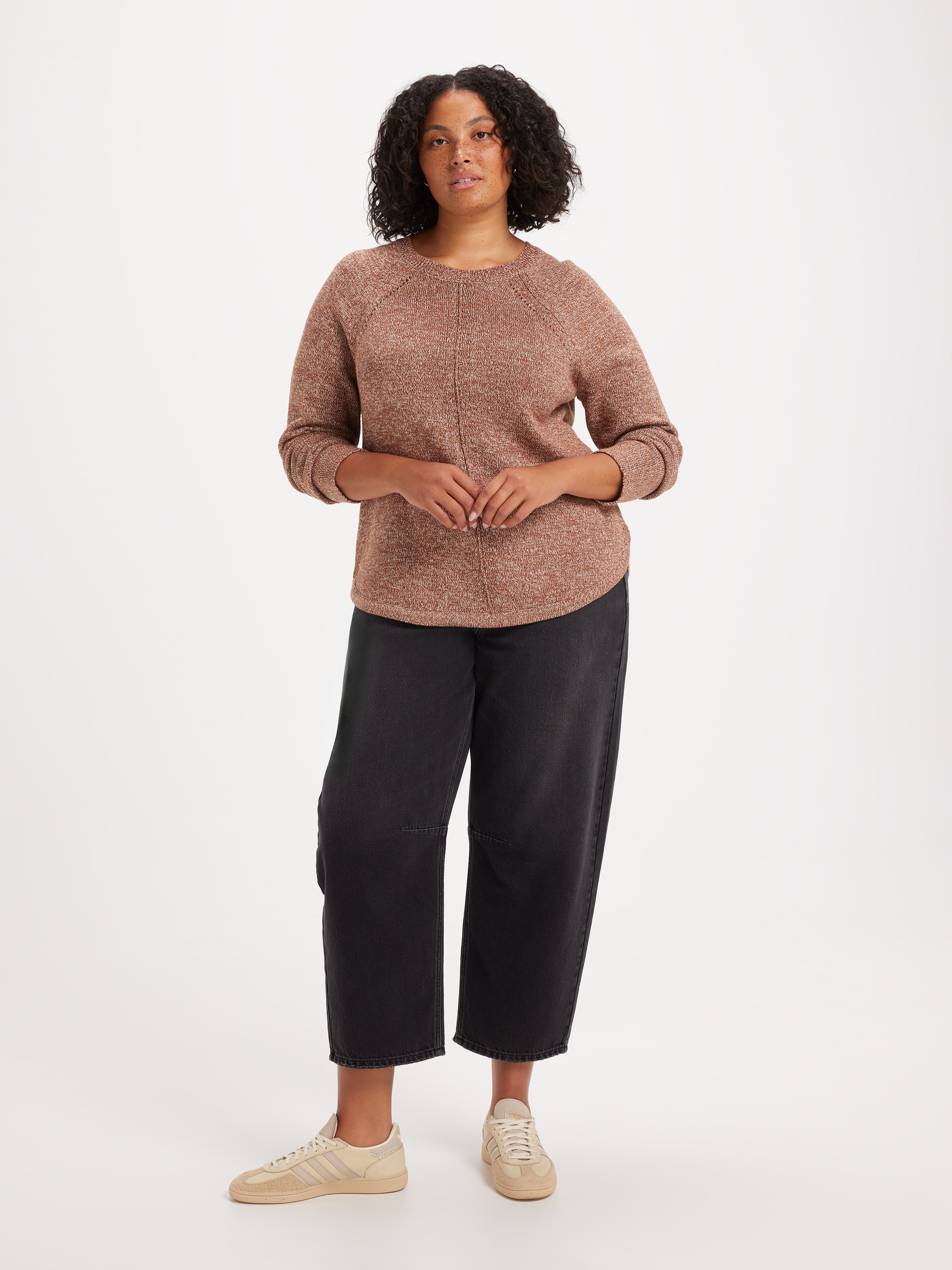 Curve Millie Scoop Hem Pullover