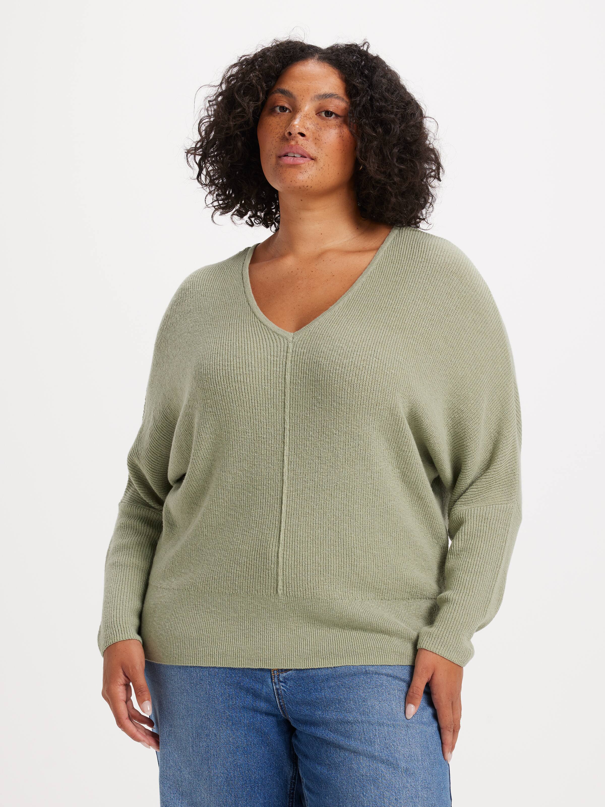 Curve Claire V Neck Pullover