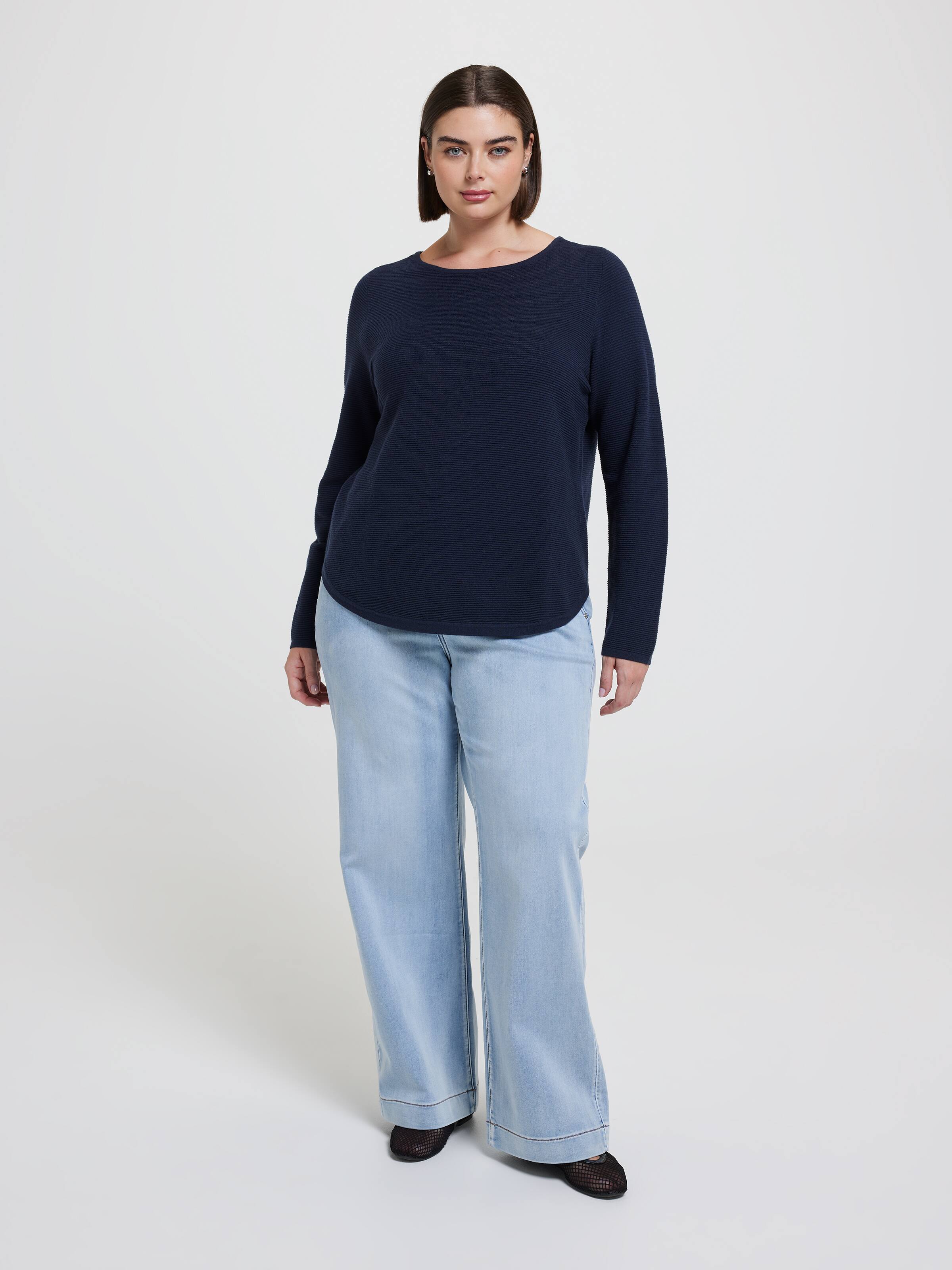 Curve Millie Ottoman Scoop Pullover