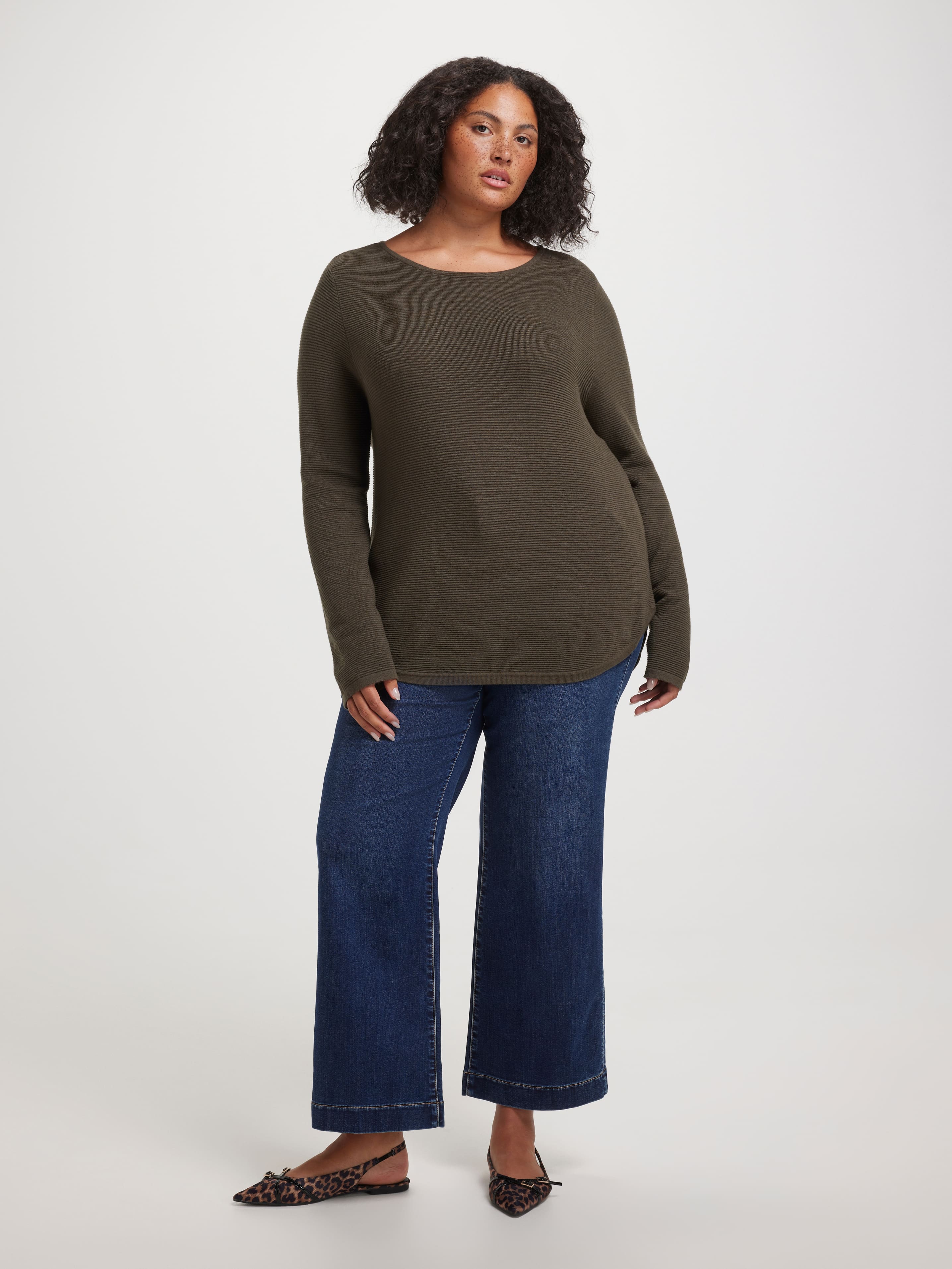 Curve Millie Ottoman Scoop Pullover