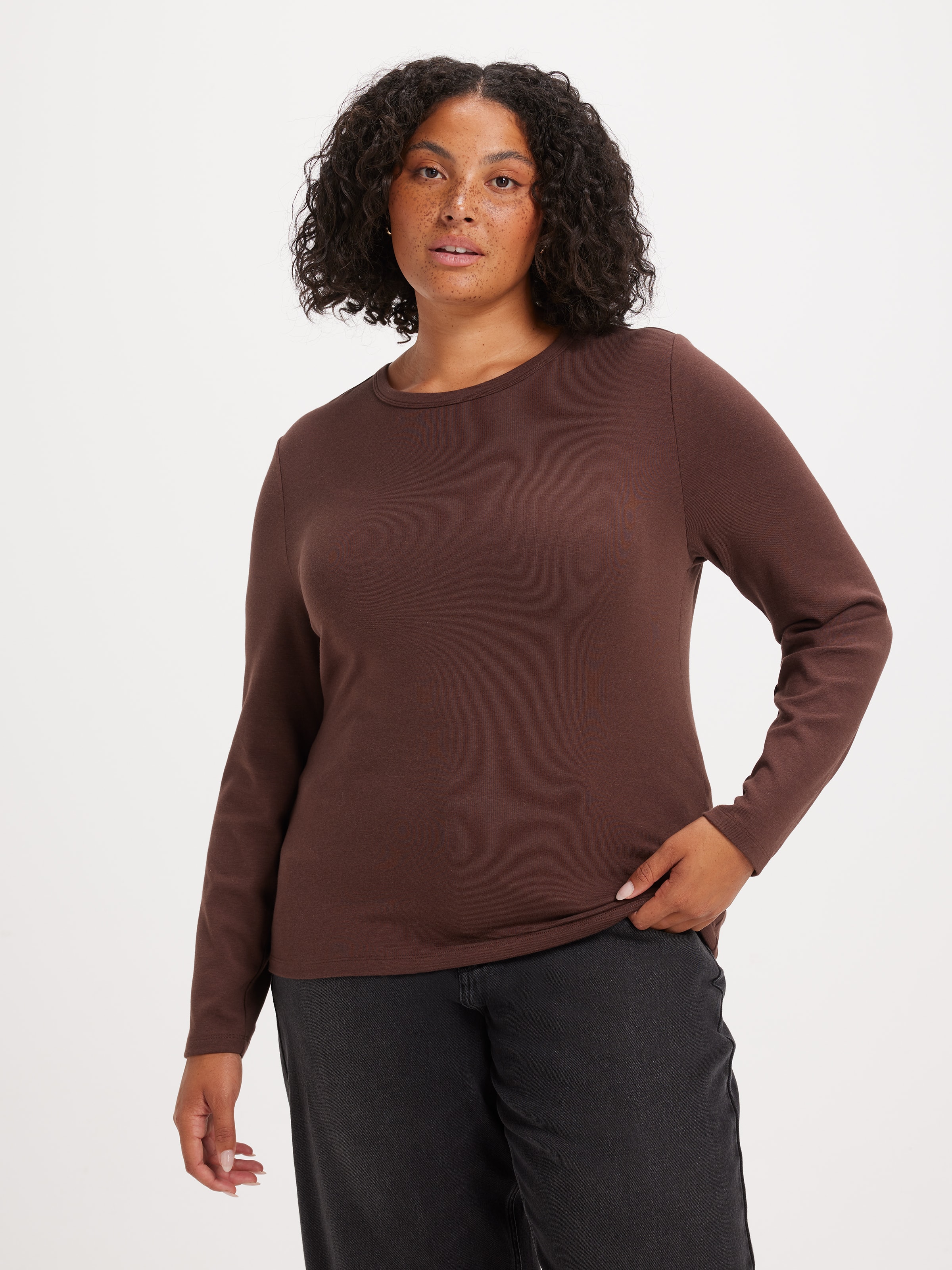Curve Super Soft Modal Blend Long Sleeve Top